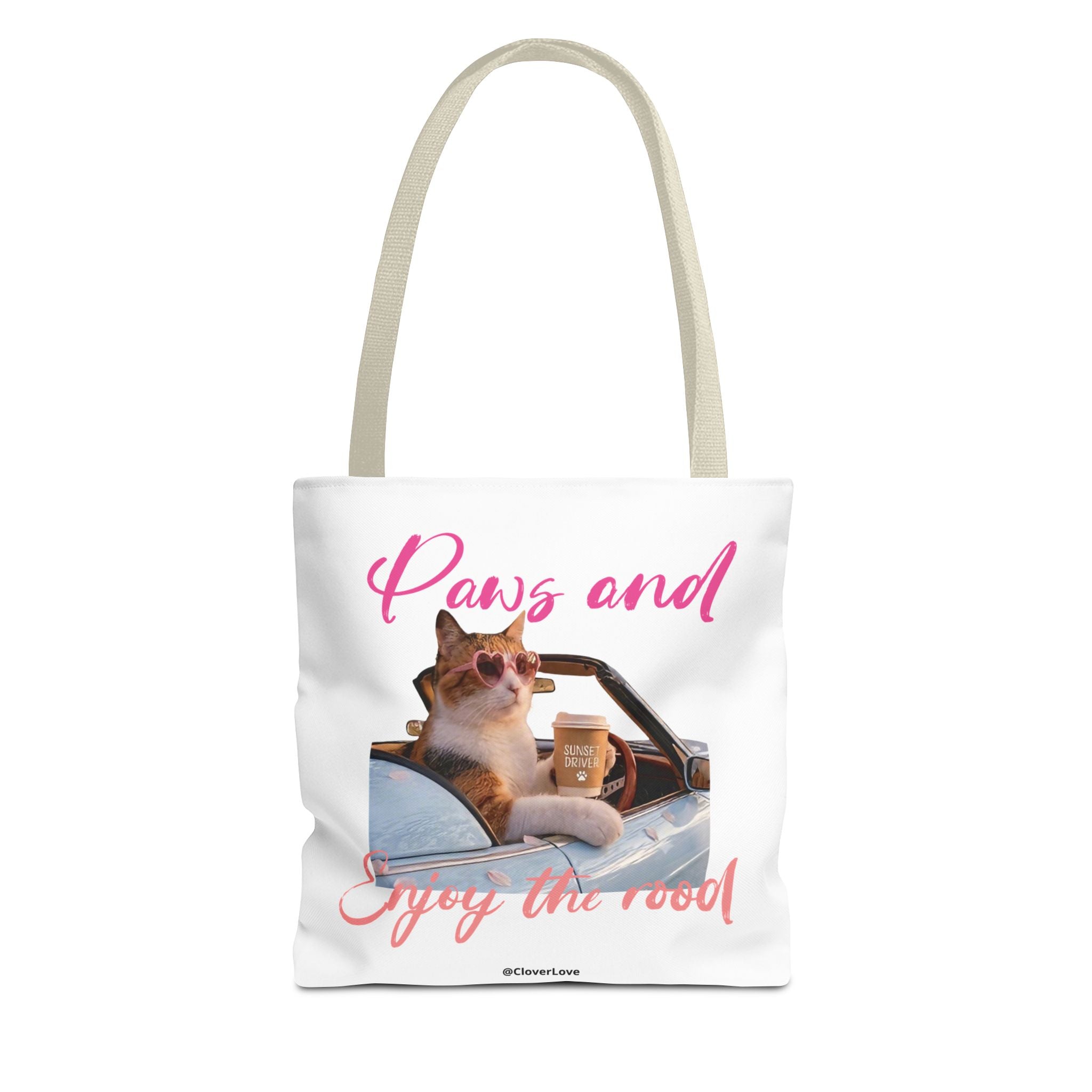 Cute Cat Tote Bag | Custom Cat Photo Personalized Canvas Bag