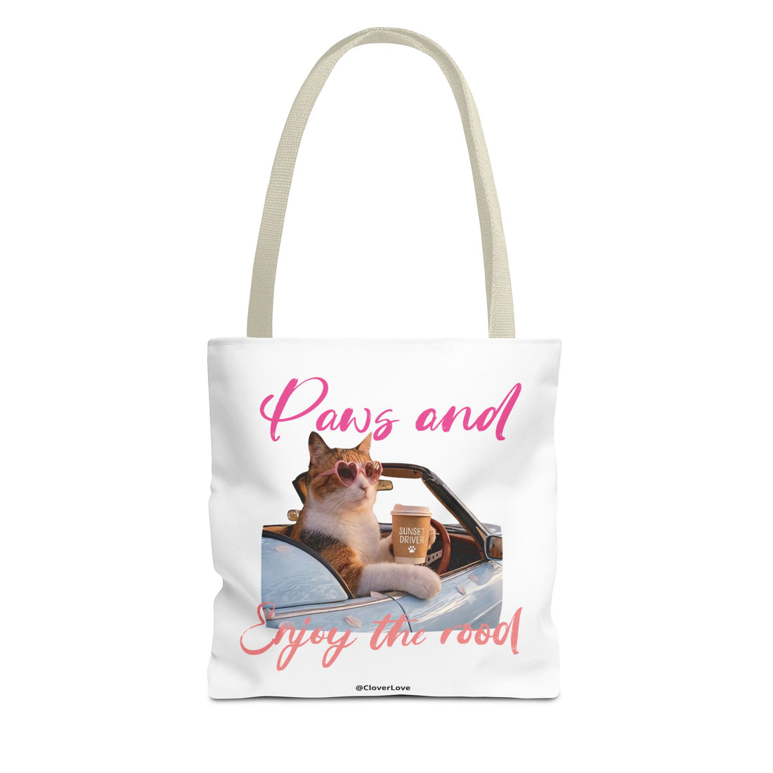 Cute Cat Tote Bag | Custom Cat Photo Personalized Canvas Bag
