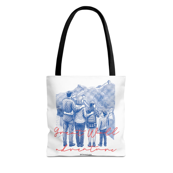 Great Wall of China Tote Bag, Family Travel Souvenir Bag, Landmark Canvas Tote