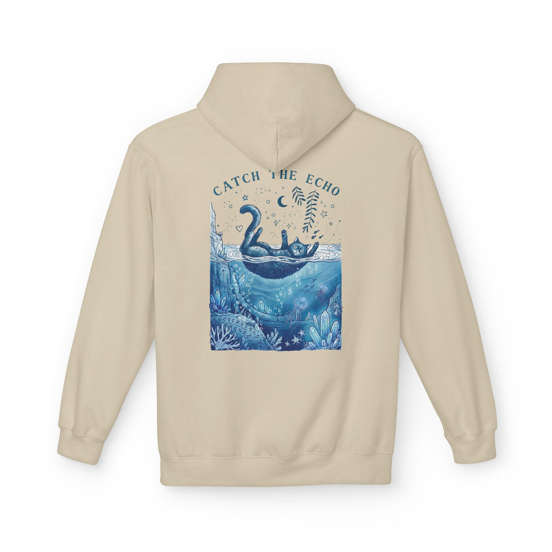 Cat Ocean Adventure Hoodie | Vintage Underwater Graphic Sweatshirt