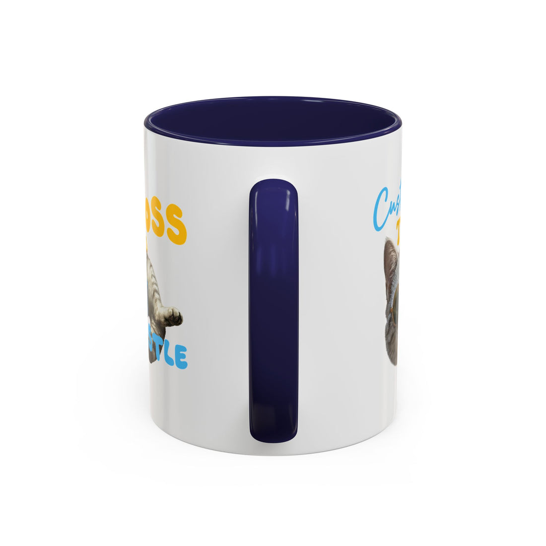 Funny Summer Cat Mug | Personalized Beach Cat Coffee Cup With Custom Text