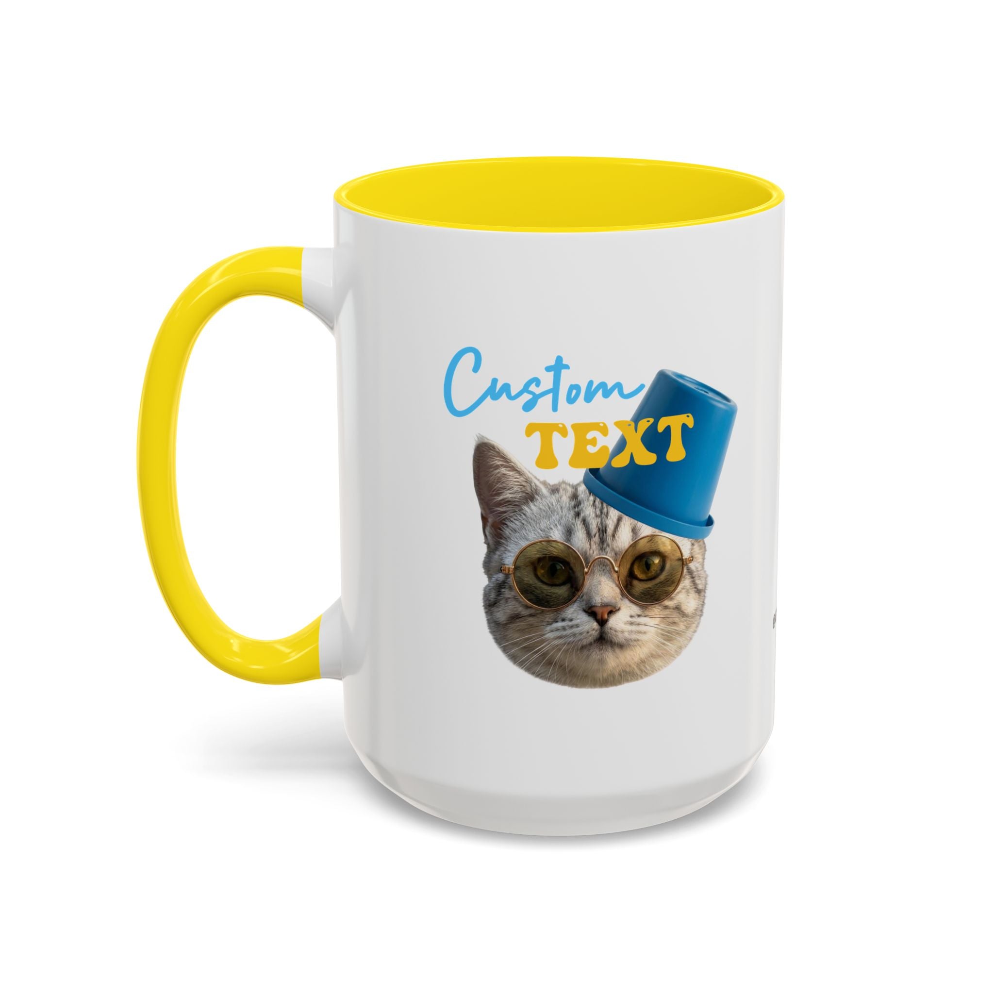Funny Summer Cat Mug | Personalized Beach Cat Coffee Cup With Custom Text