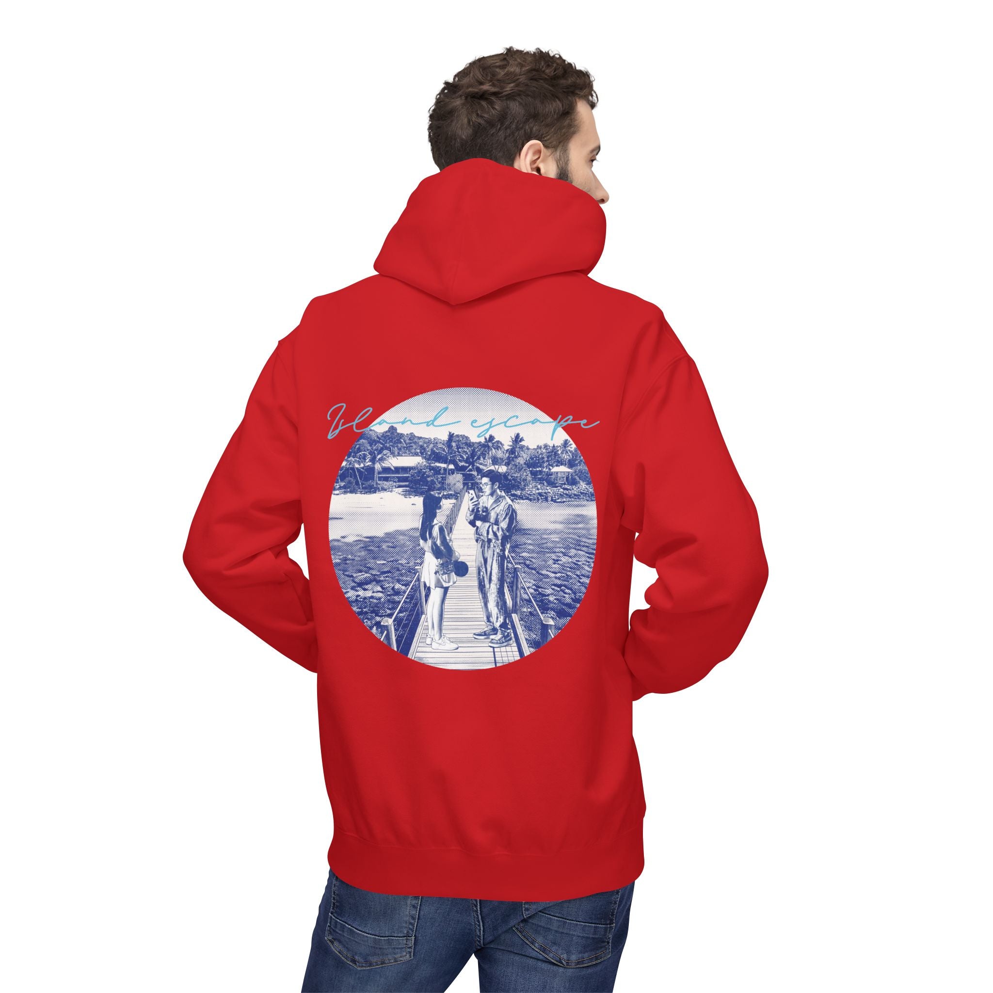 Tropical Vacation Hoodie | Romantic Beach Travel Graphic Sweatshirt