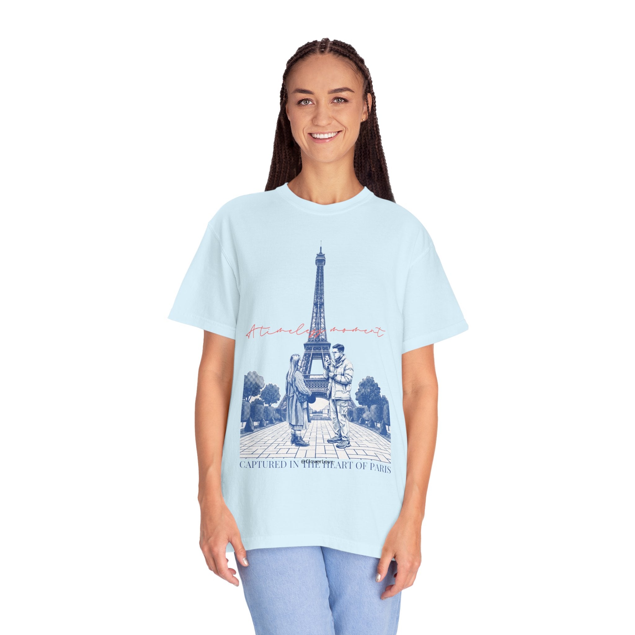 Custom Paris Landmark T-Shirt - Vintage Paris Memory Tee, Travel Lover Gift
