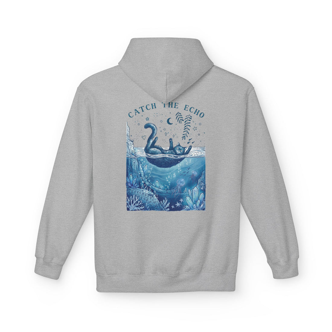 Cat Ocean Adventure Hoodie | Vintage Underwater Graphic Sweatshirt