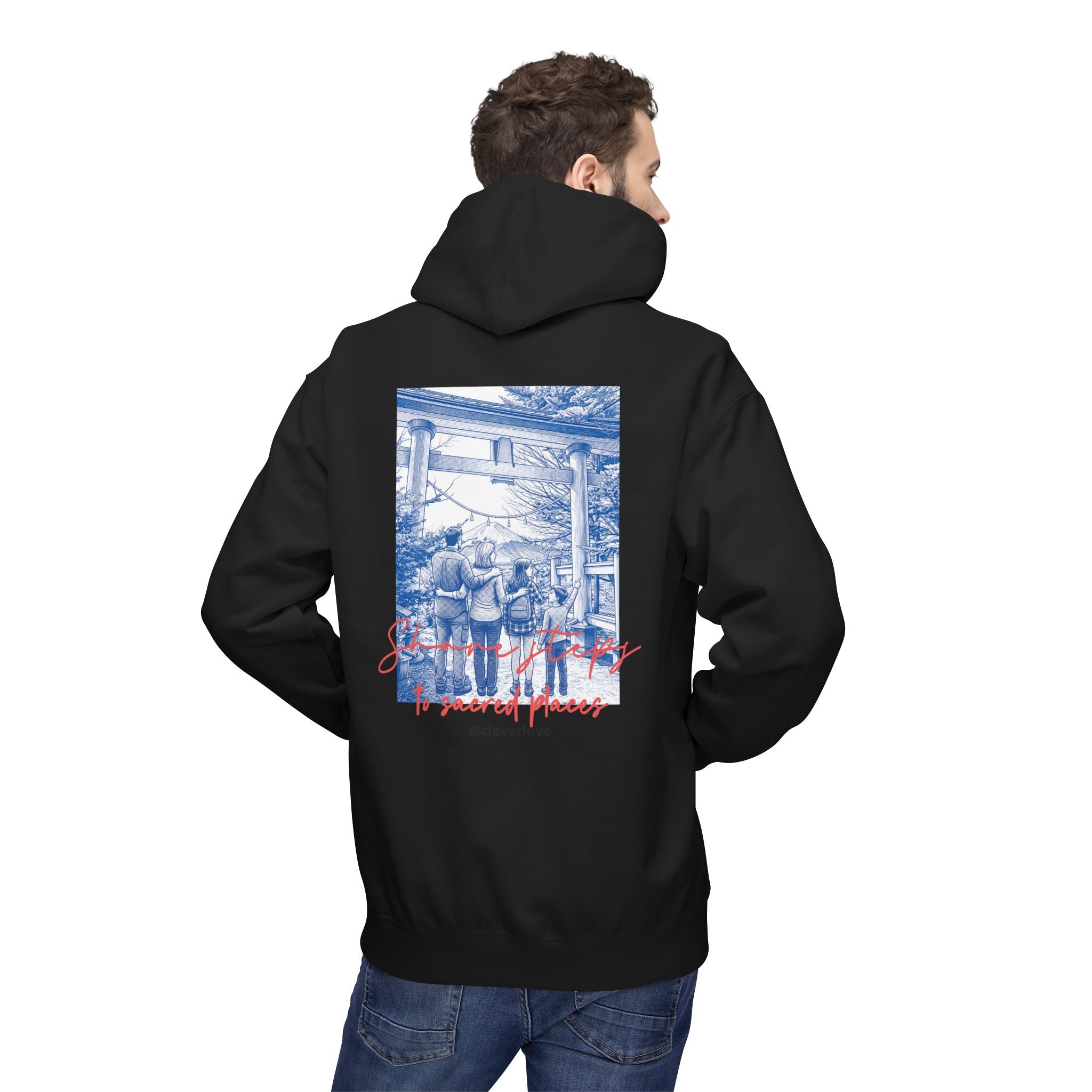Sacred Places Hoodie | Vintage Reise-Wahrzeichen Sweatshirt