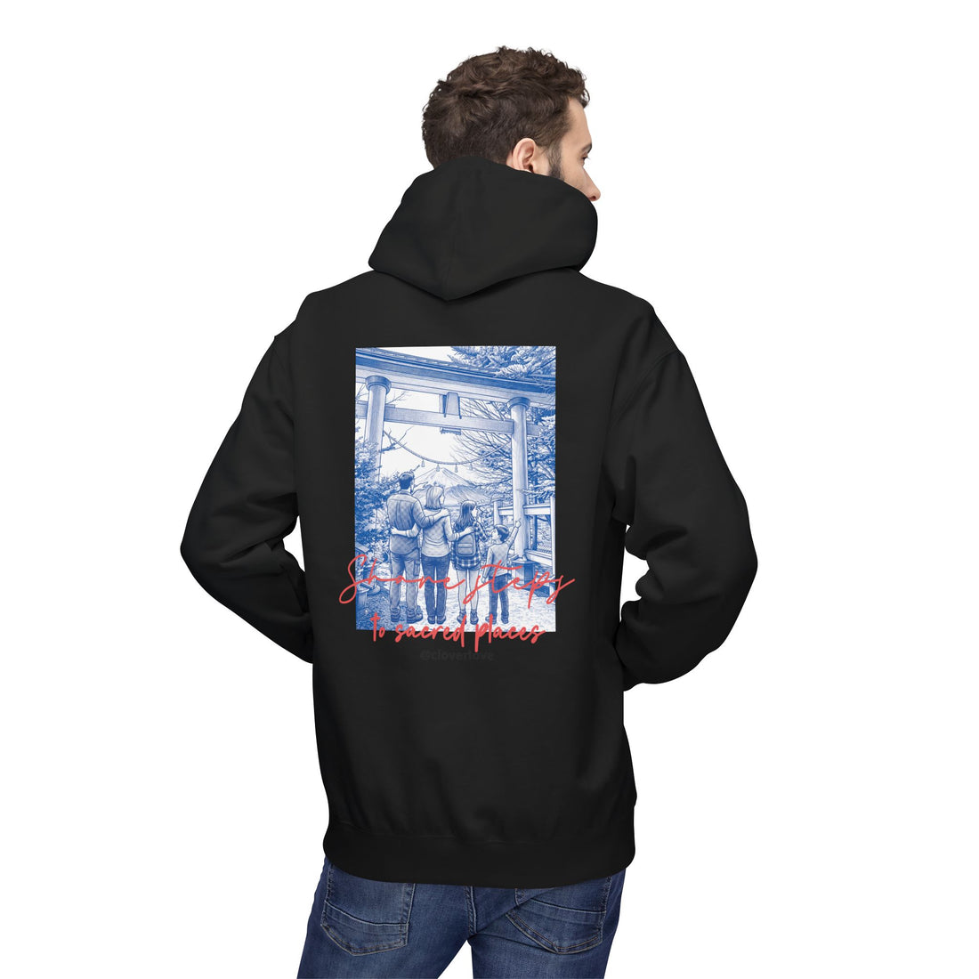 Sacred Places Hoodie | Vintage Reise-Wahrzeichen Sweatshirt