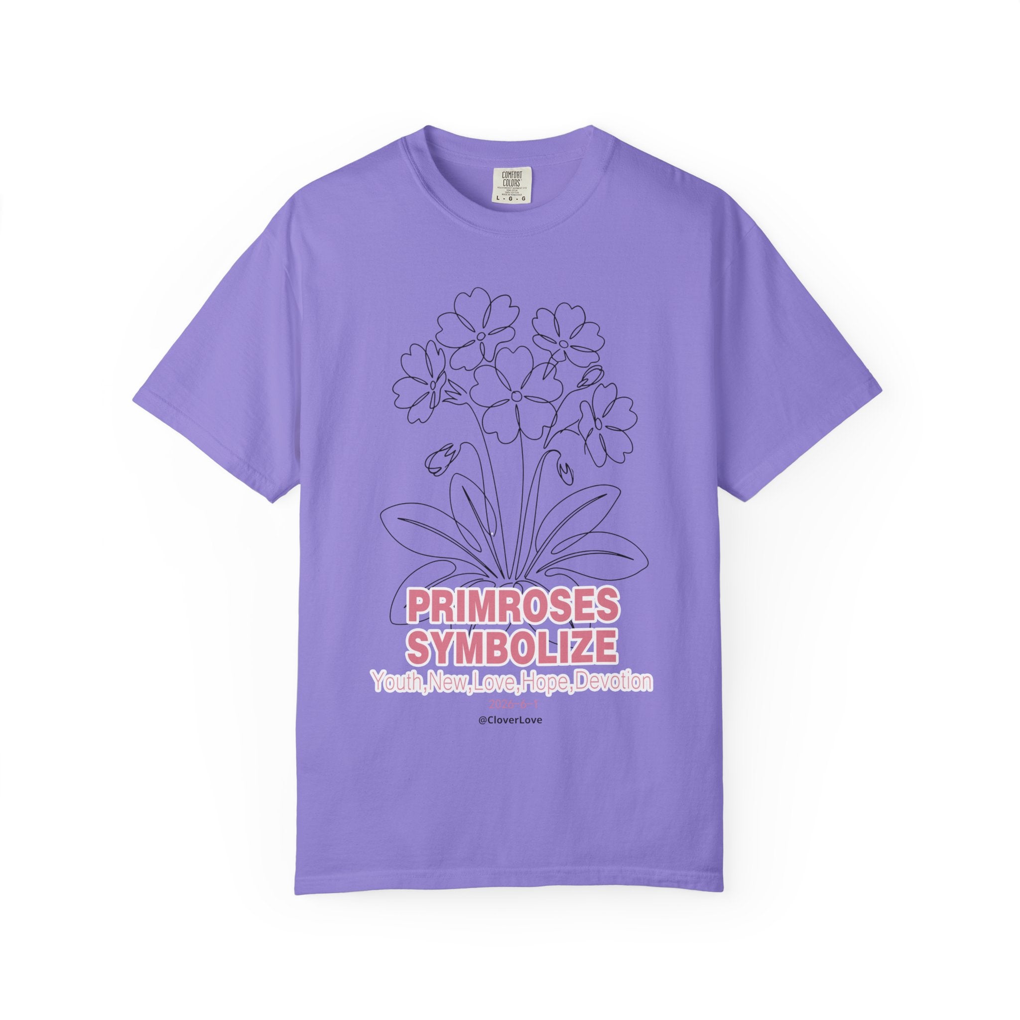 Primrose Flower T-Shirt - Botanical Graphic Shirt for Flower Lovers