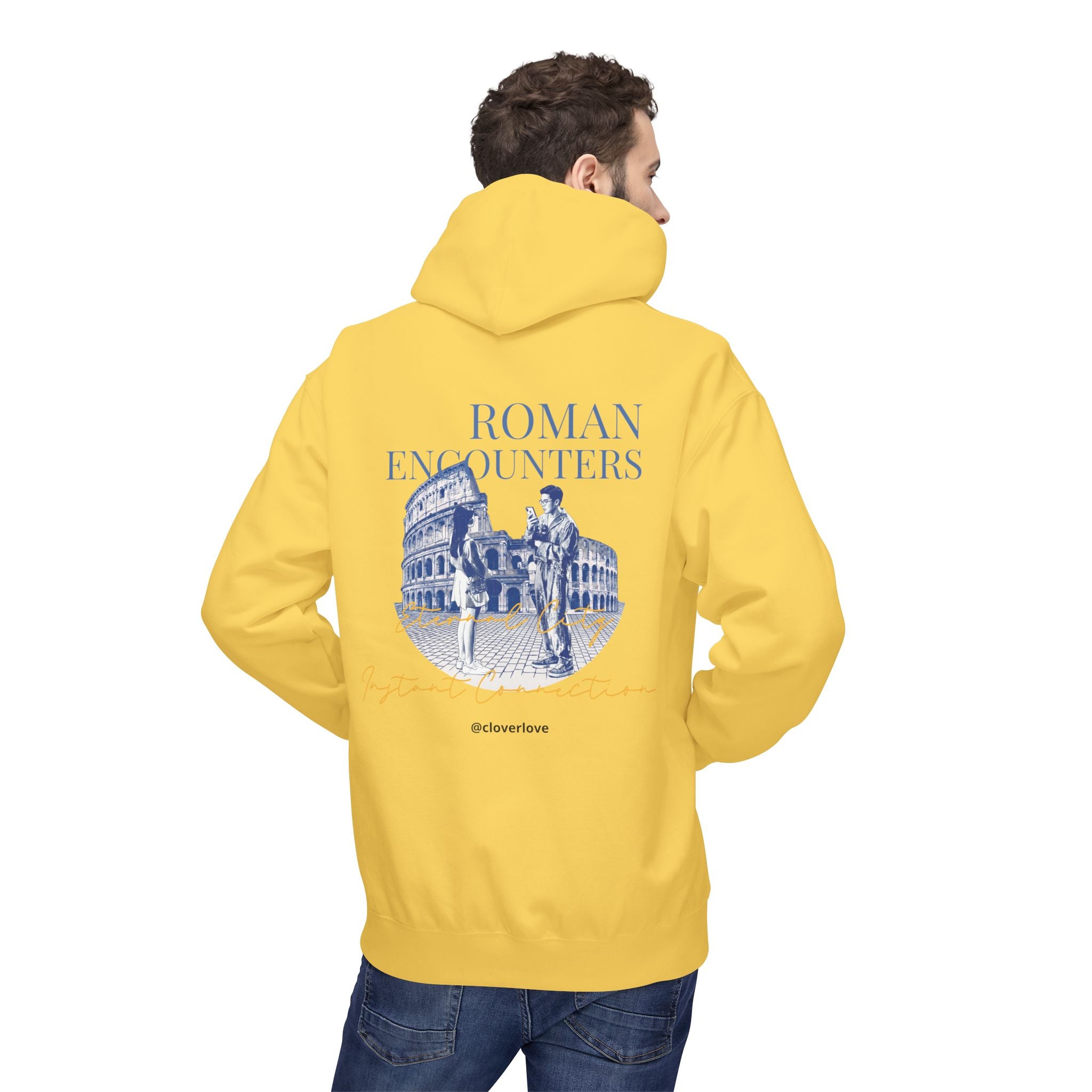 Kapuzenpullover „Römische Begegnungen“ | Kolosseum Reise-Wahrzeichen Sweatshirt