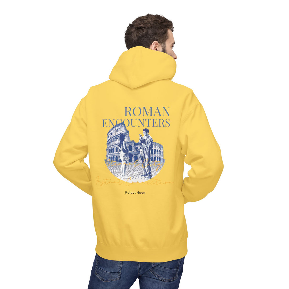 Kapuzenpullover „Römische Begegnungen“ | Kolosseum Reise-Wahrzeichen Sweatshirt