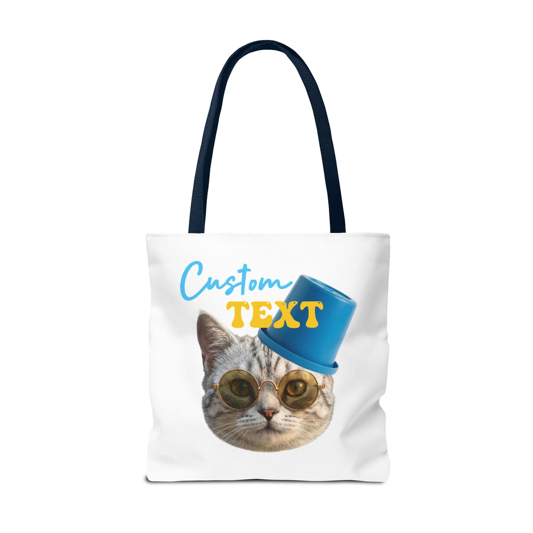 Funny Cat Tote Bag | Custom Pet Photo Personalized Canvas Bag