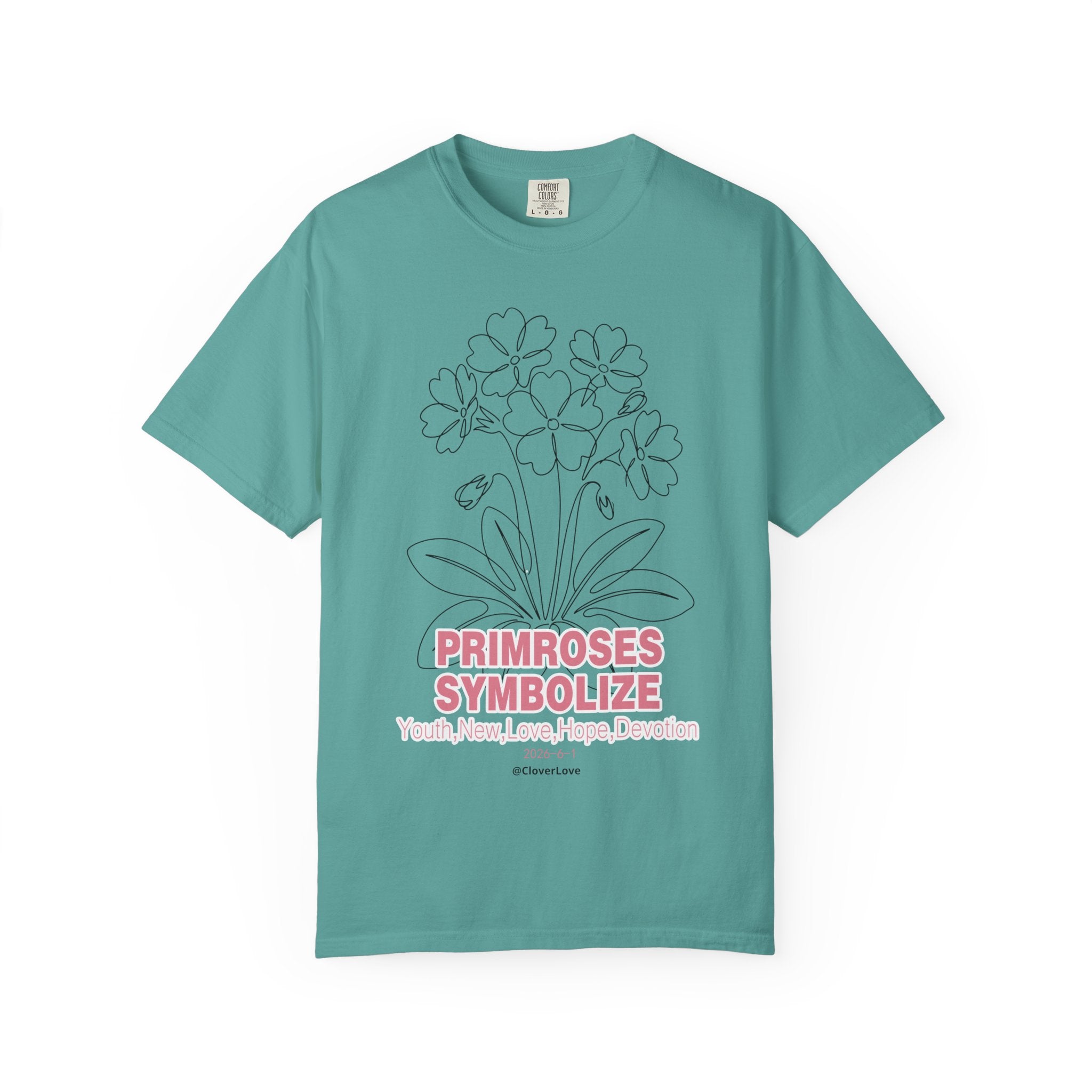Primrose Flower T-Shirt - Botanical Graphic Shirt for Flower Lovers