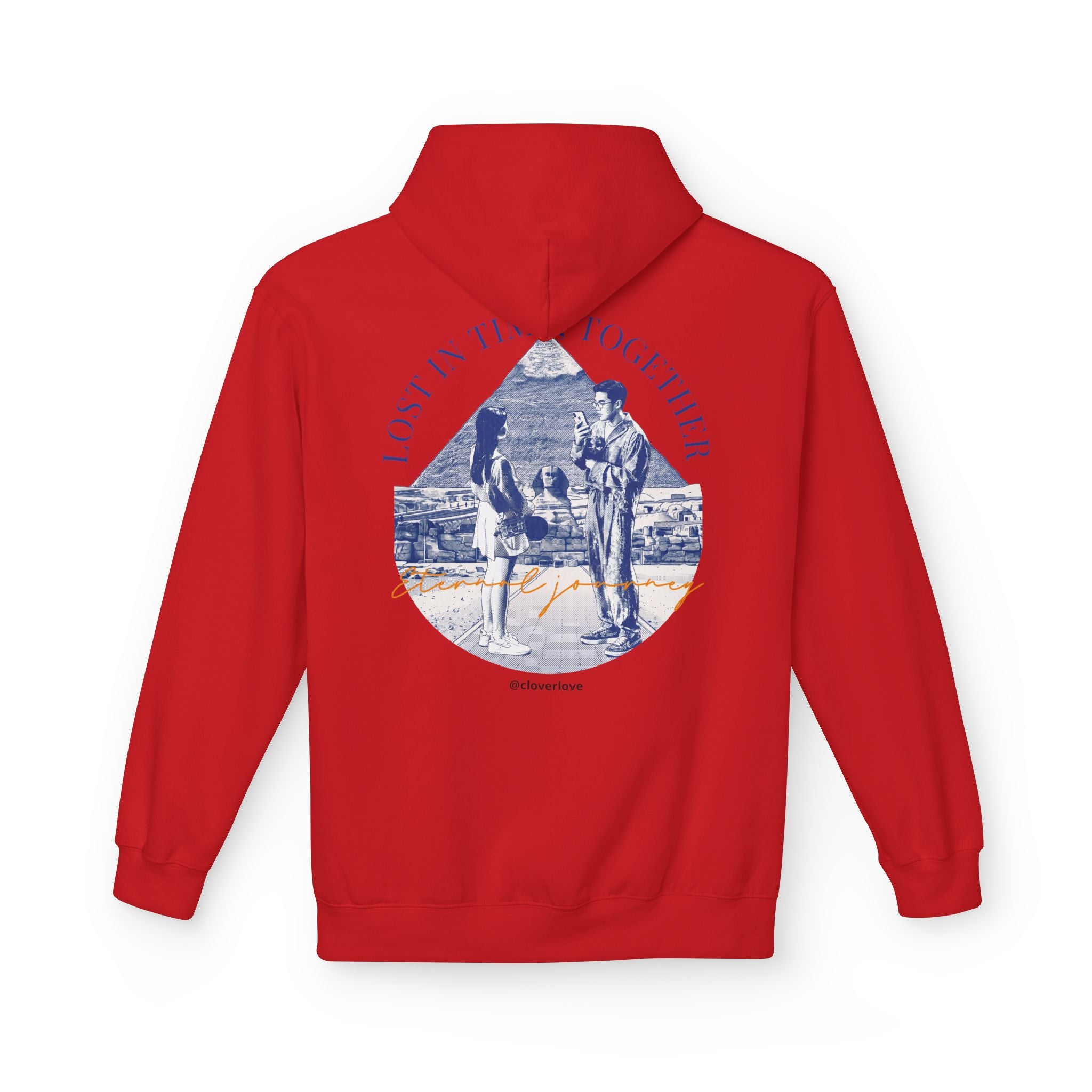 Vintage Reise Hoodie | Pärchen Wahrzeichen Grafik Sweatshirt