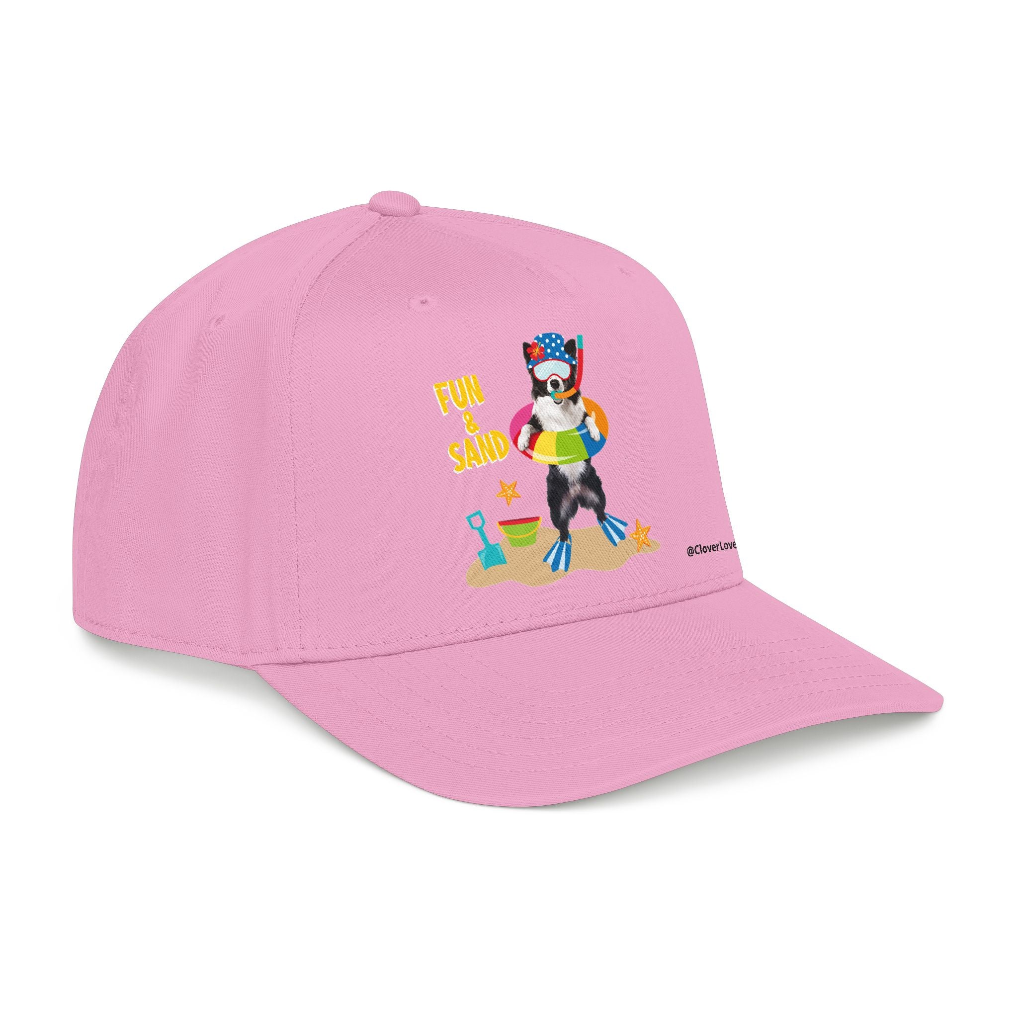 Custom Summer Beach Dog Hat, Fun & Sand Pet Baseball Cap, Personalized Dog Lover Gift