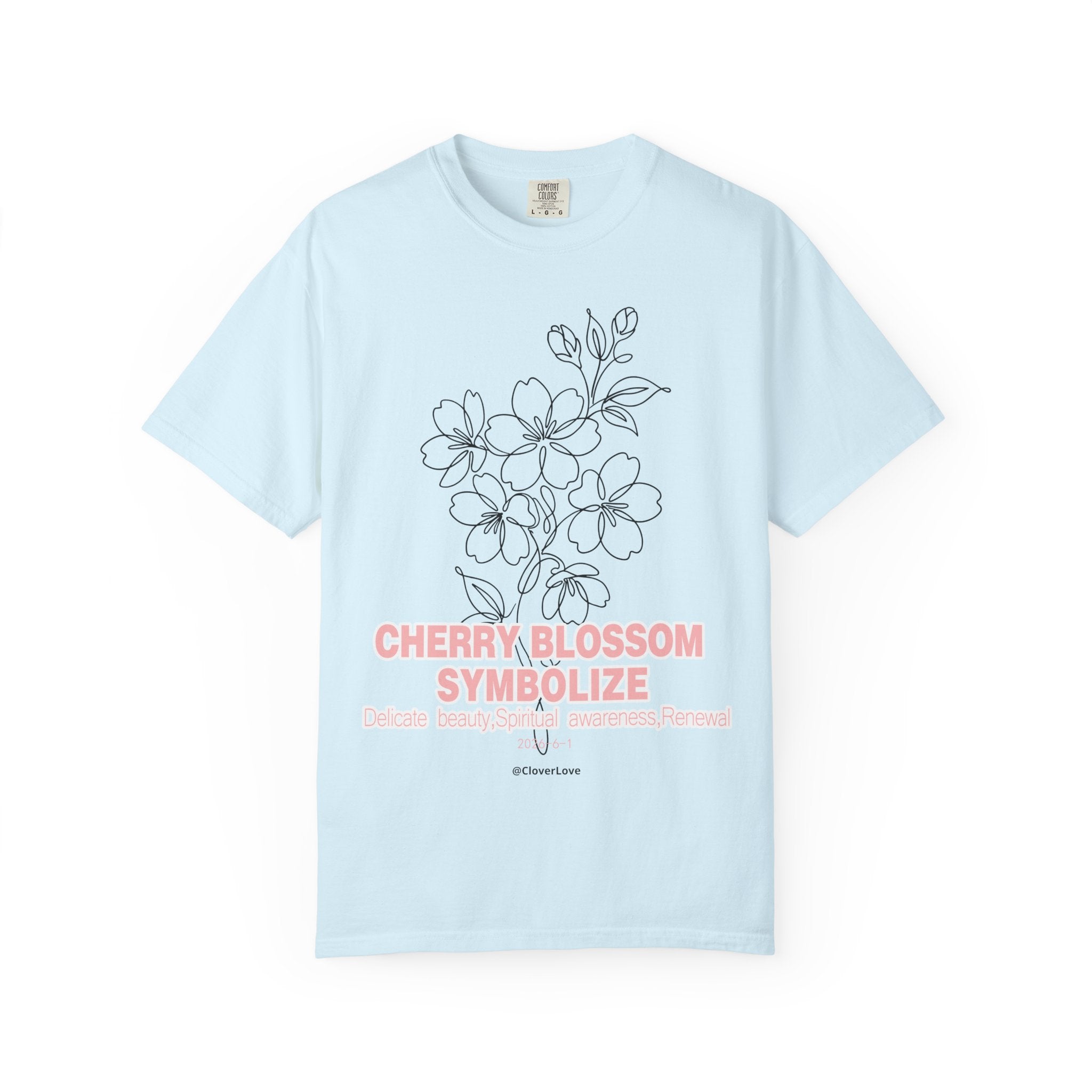 Cherry Blossom Flower T-Shirt - Sakura Botanical Graphic Shirt