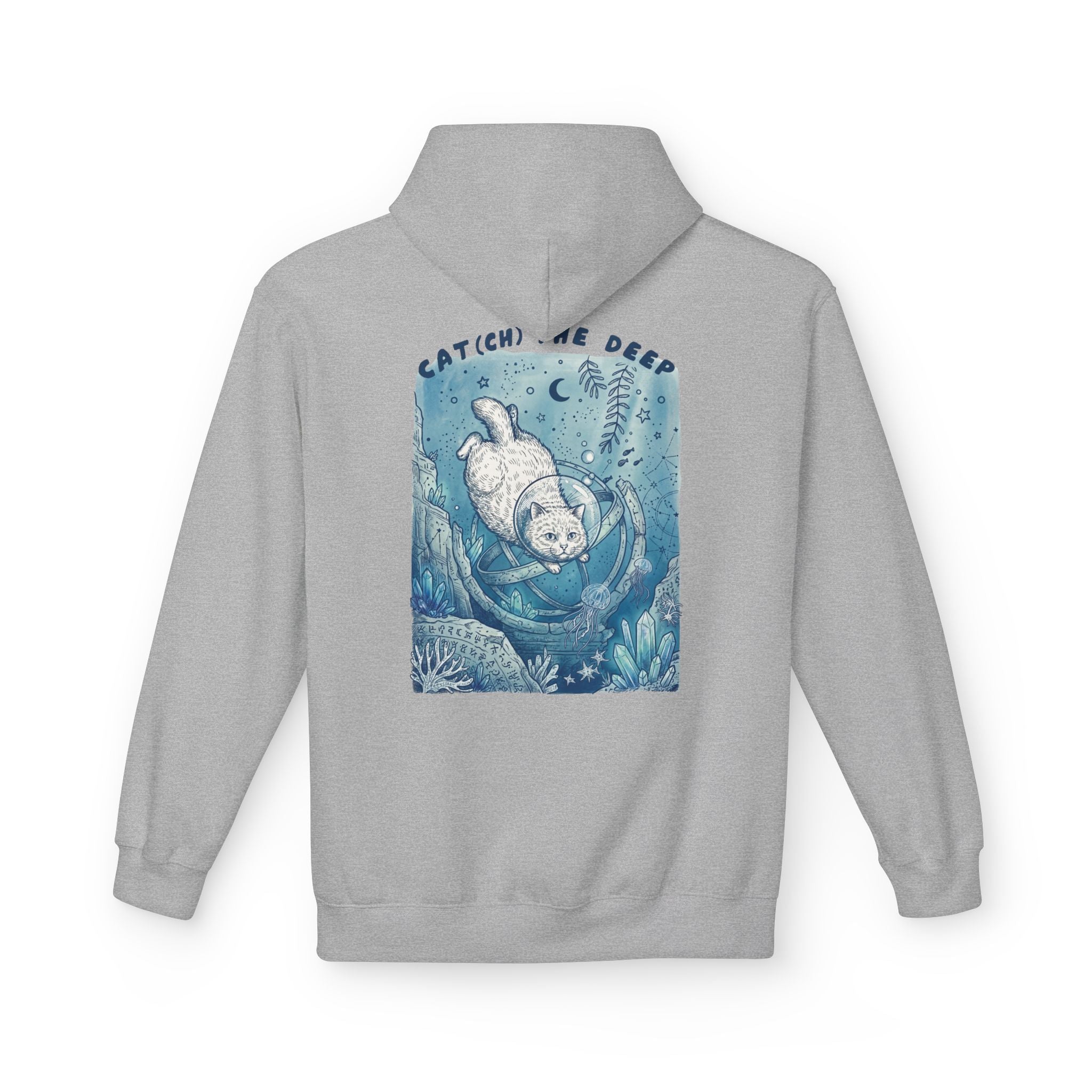 Cat Deep Sea Adventure Hoodie | Vintage Ocean Explorer Graphic Sweatshirt