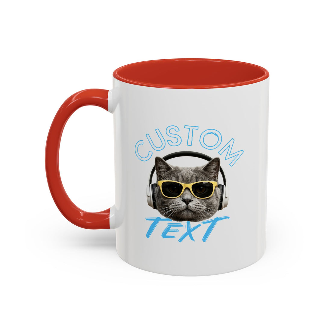 Chill Cat Sommerbecher | Personalisierte Katzenfoto-Kaffeetasse mit individuellem Text