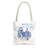 Roman Encounter Travel Tote Bag | Vintage Italy Rome Colosseum Canvas Tote Bag for Travel Lovers