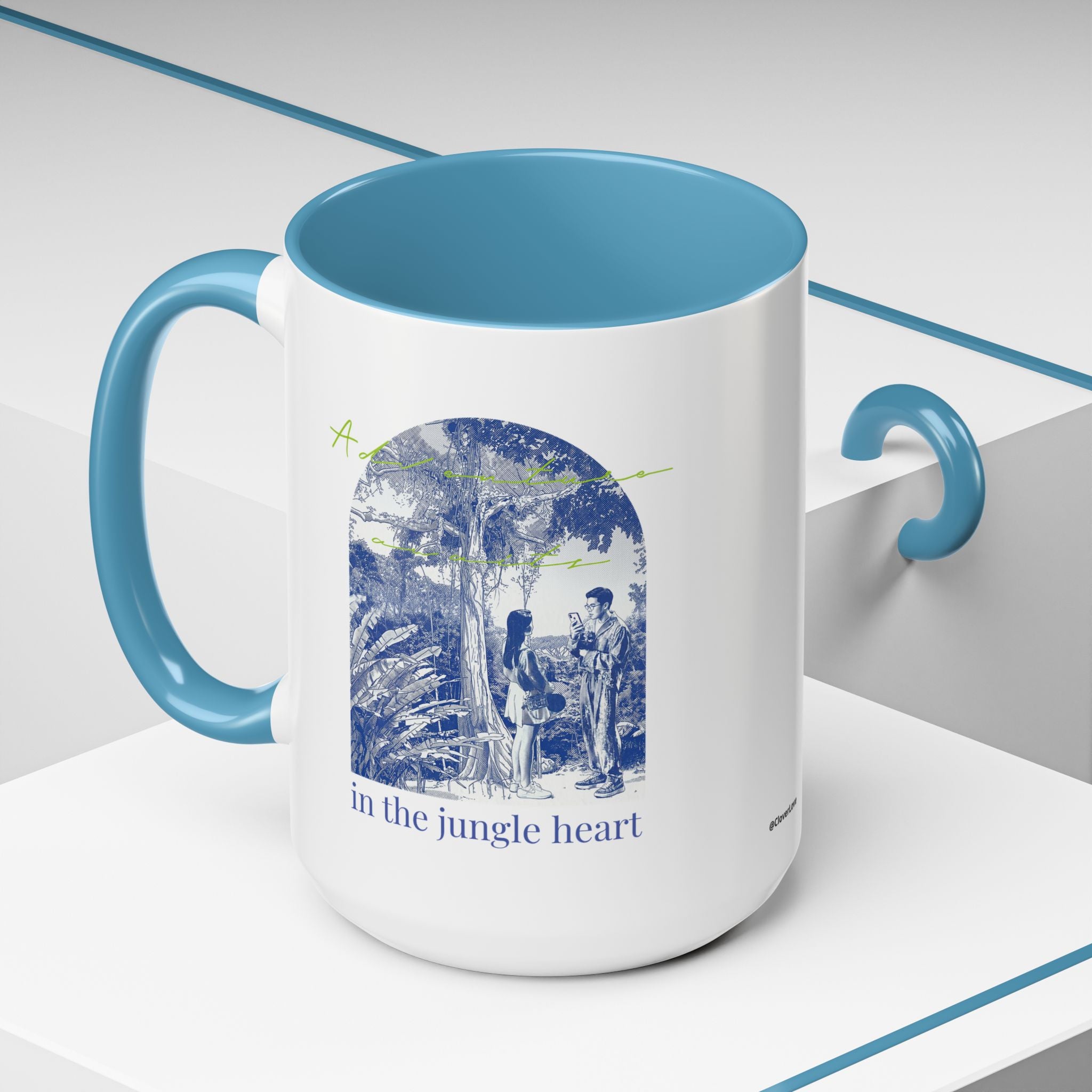 Jungle Adventure Travel Mug - Tropical Nature Coffee Cup for Explorers