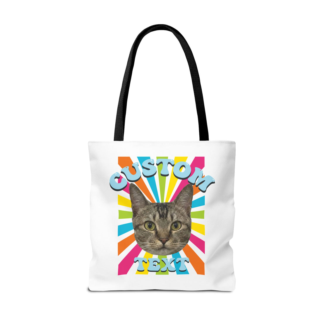 Custom Cat Tote Bag | Personalized Pet Photo Canvas Bag