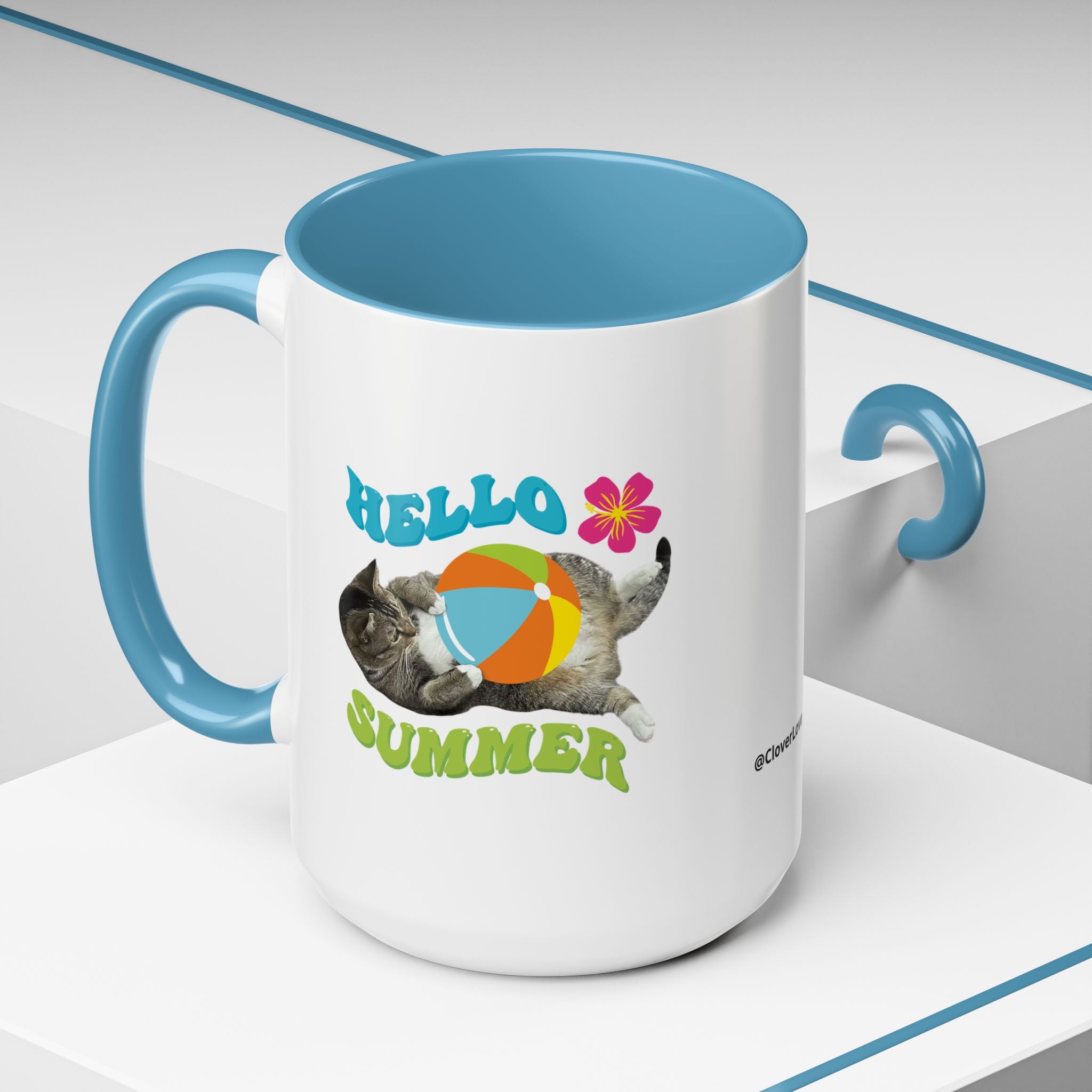 Retro Custom Cat Mug | Personalized Pet Photo Coffee Cup With Custom Text