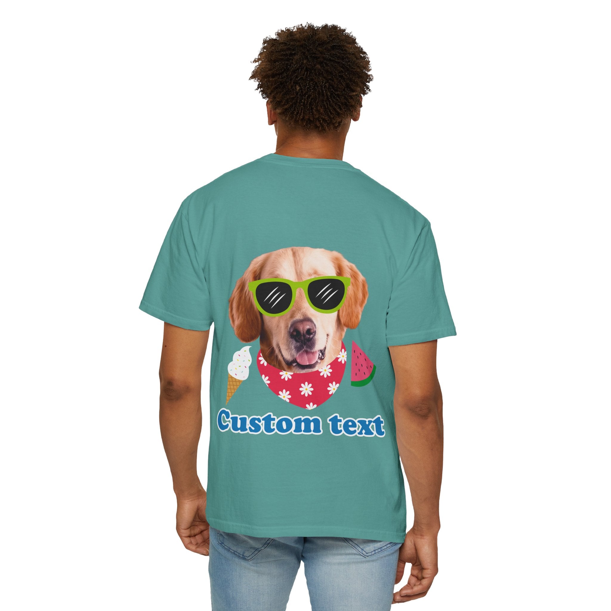 Custom Dog Summer T-Shirt - Funny Beach Dog Tee, Dog Lover Gift