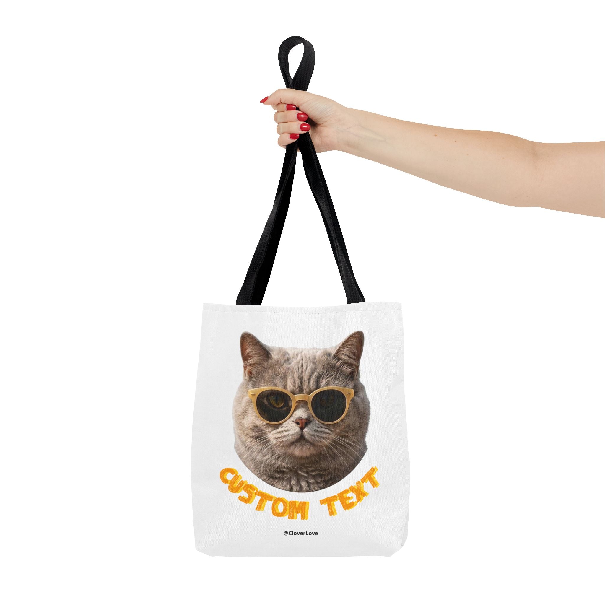 Summer Cat Tote Bag | Funny Cat Lover Beach Canvas Bag