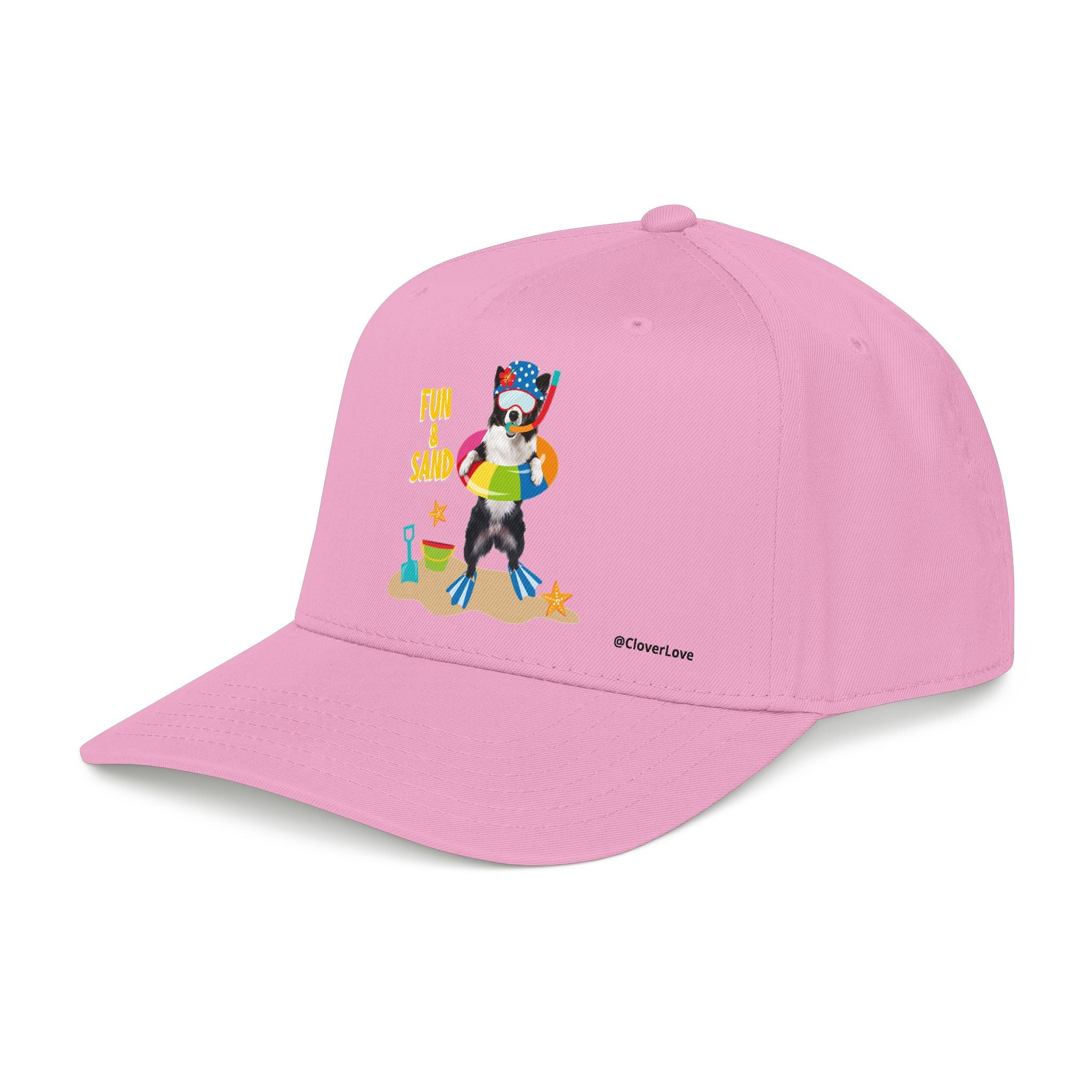 Custom Summer Beach Dog Hat, Fun & Sand Pet Baseball Cap, Personalized Dog Lover Gift