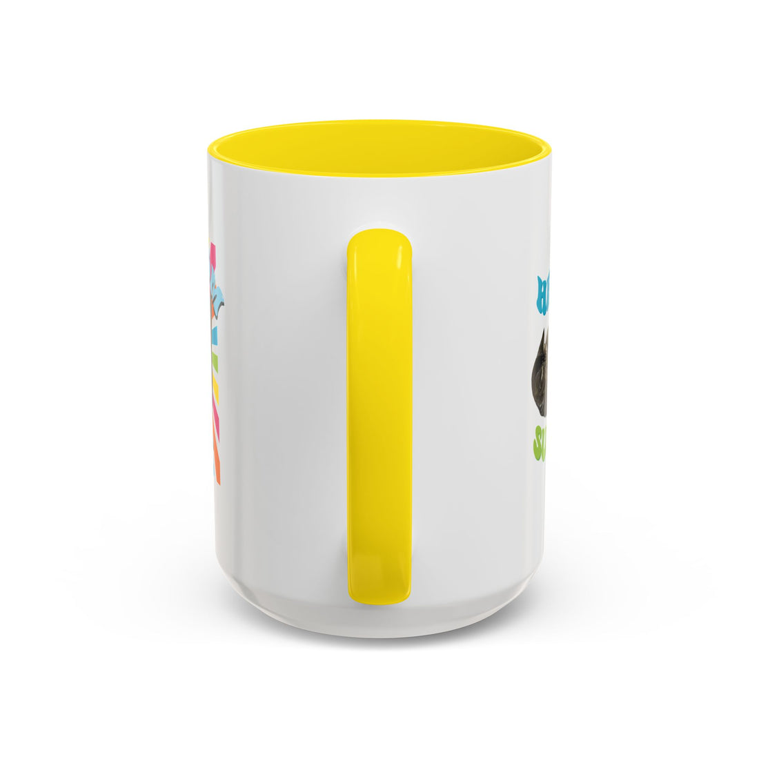 Retro Custom Cat Mug | Personalized Pet Photo Coffee Cup With Custom Text