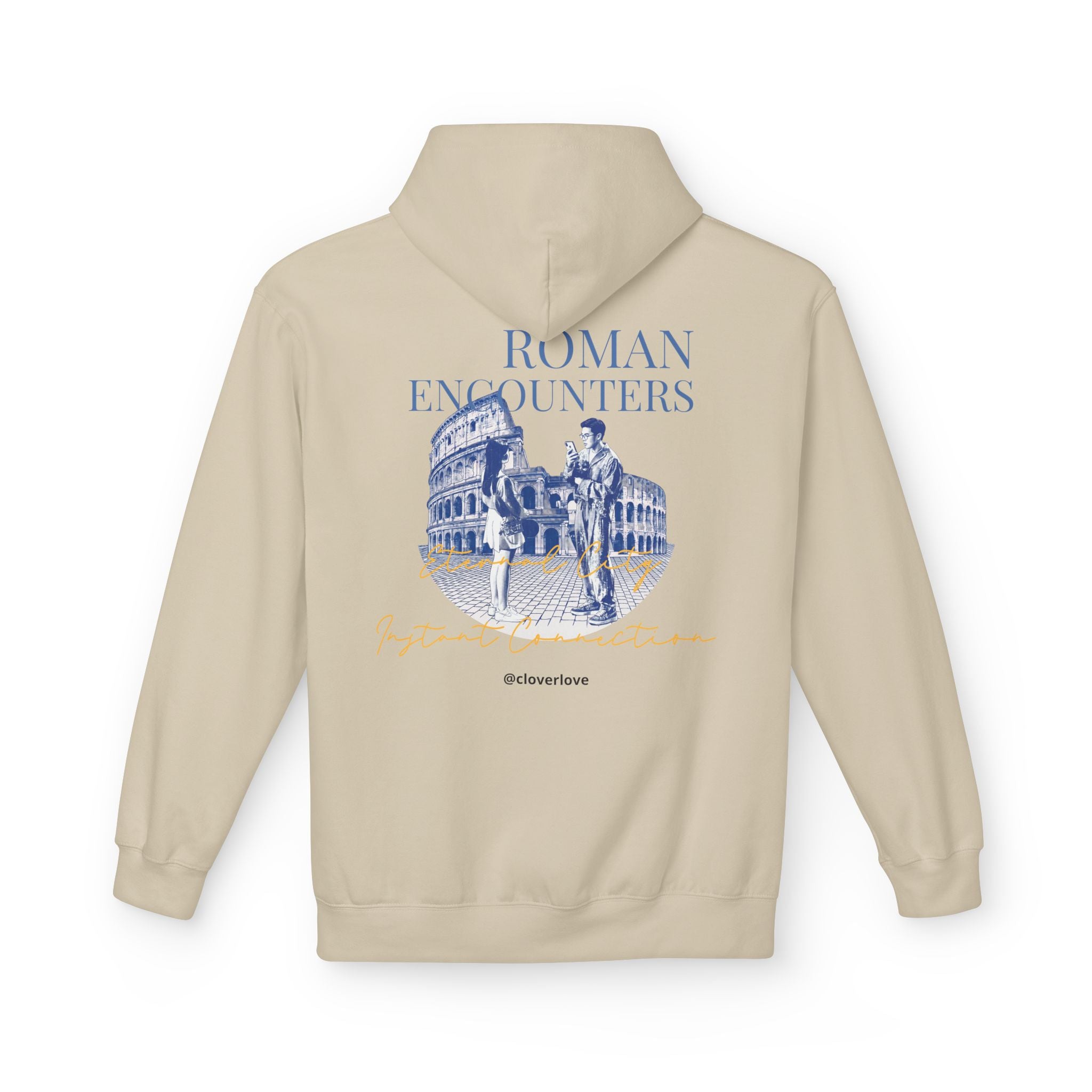 Kapuzenpullover „Römische Begegnungen“ | Kolosseum Reise-Wahrzeichen Sweatshirt