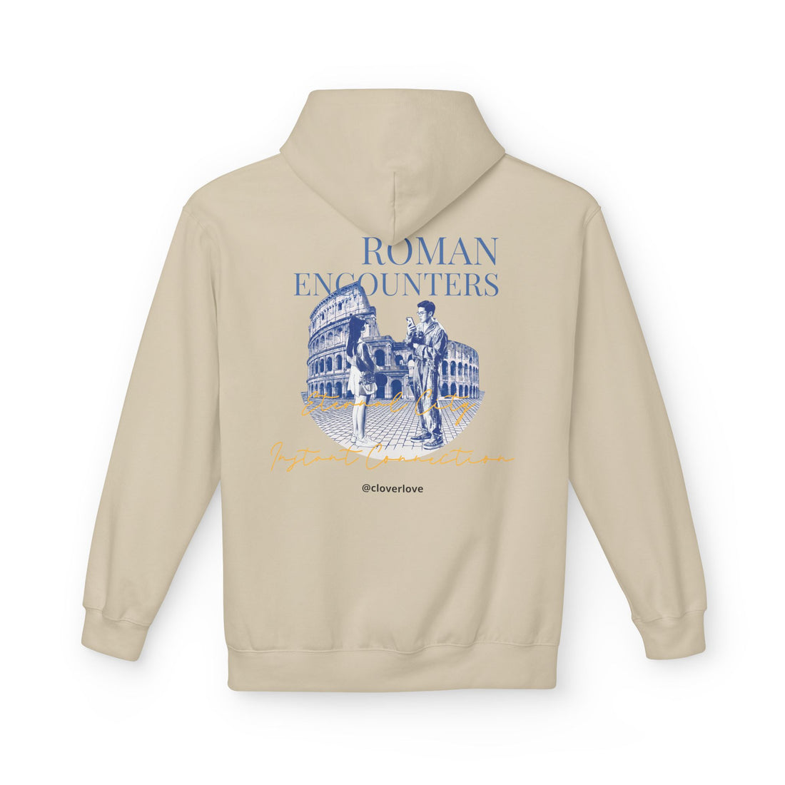 Kapuzenpullover „Römische Begegnungen“ | Kolosseum Reise-Wahrzeichen Sweatshirt