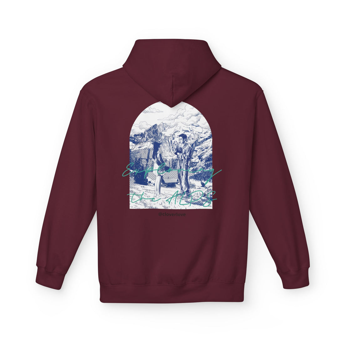 Mountain Travel Hoodie | Abenteuerlandschaft Grafik Pullover