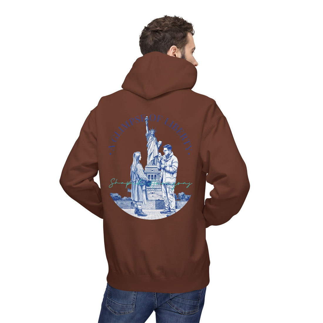 Statue of Liberty Adventure Hoodie | Vintage New York Travel Sweatshirt