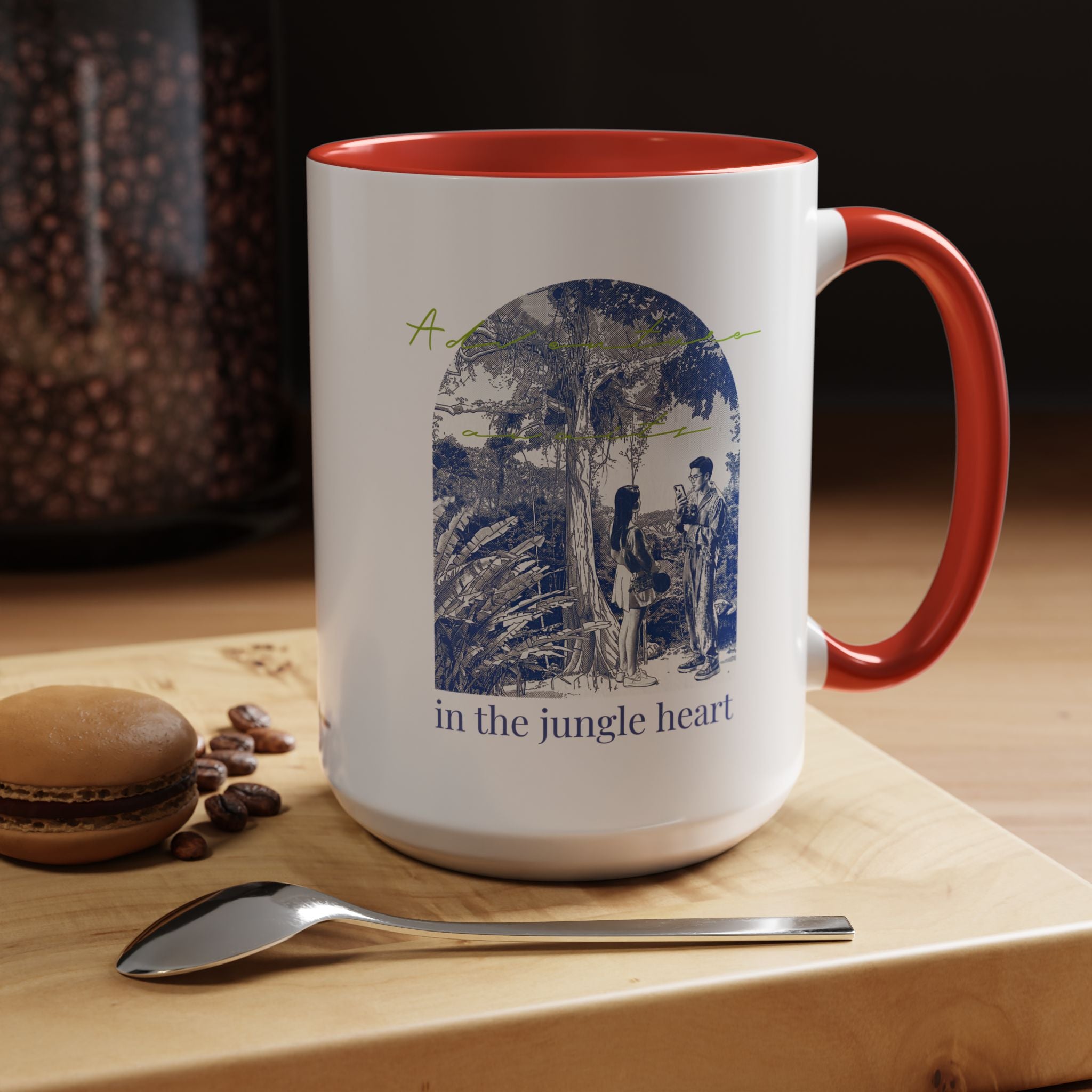 Jungle Adventure Travel Mug - Tropical Nature Coffee Cup for Explorers