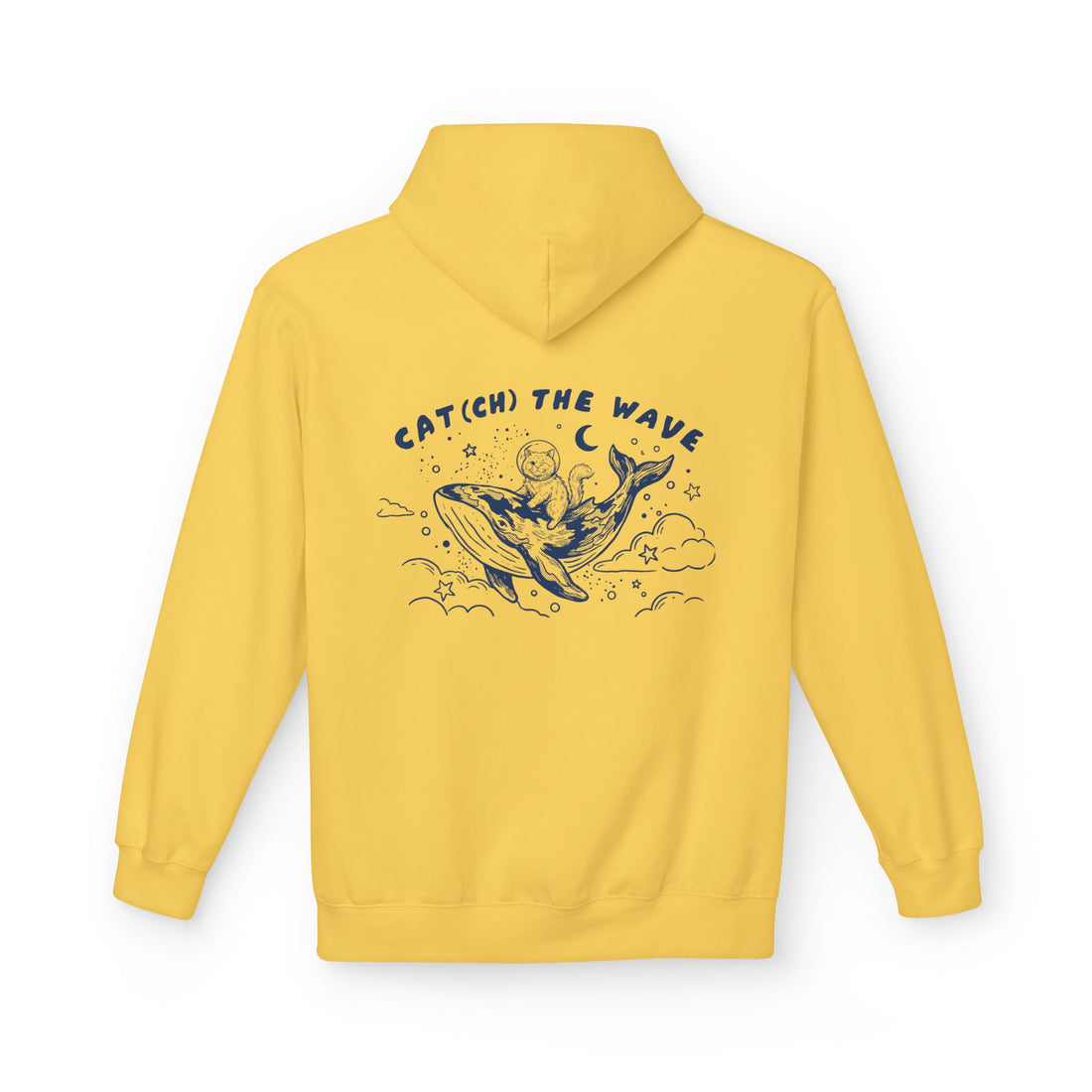 Cat Whale Adventure Hoodie | Vintage Ocean Graphic Sweatshirt