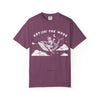 Cat Riding Whale T-Shirt - Fantasy Ocean Adventure Graphic Tee for Cat Lovers