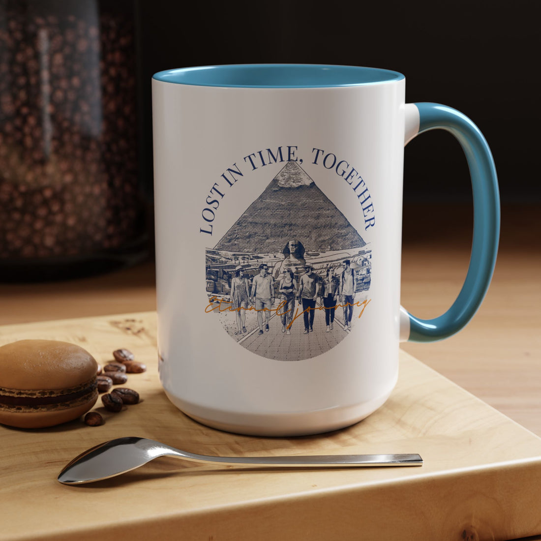 Egypt Travel Memory Mug - Pyramid Adventure Coffee Cup for Travelers