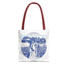 Island Escape Tote Bag | Vintage Beach Travel Canvas Bag