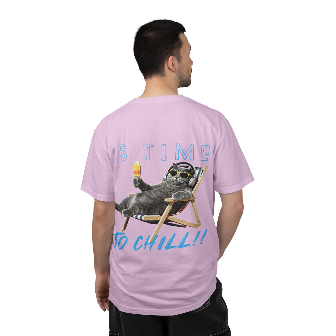 Custom Cat Summer T-Shirt - Funny Chill Cat Tee, Cat Lover Gift