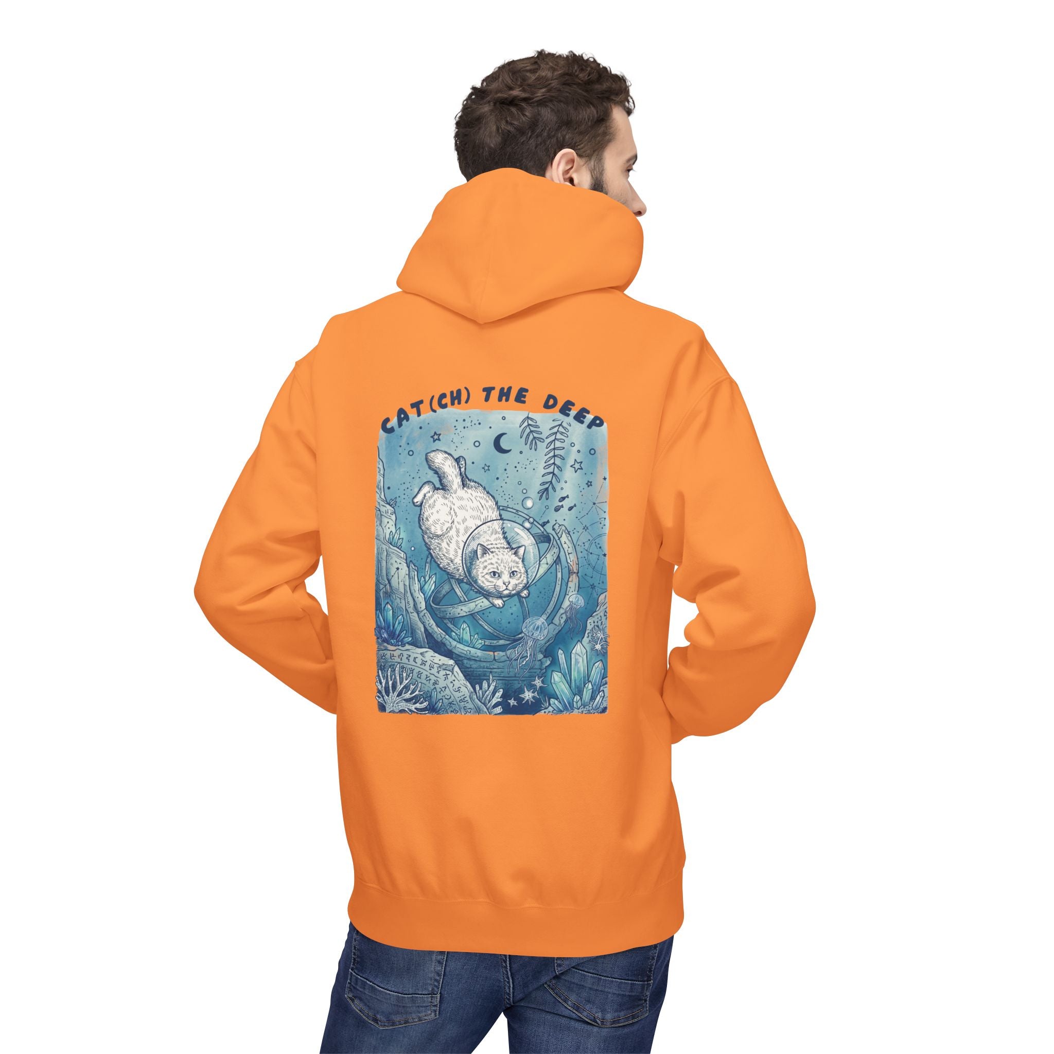 Cat Deep Sea Adventure Hoodie | Vintage Ocean Explorer Graphic Sweatshirt