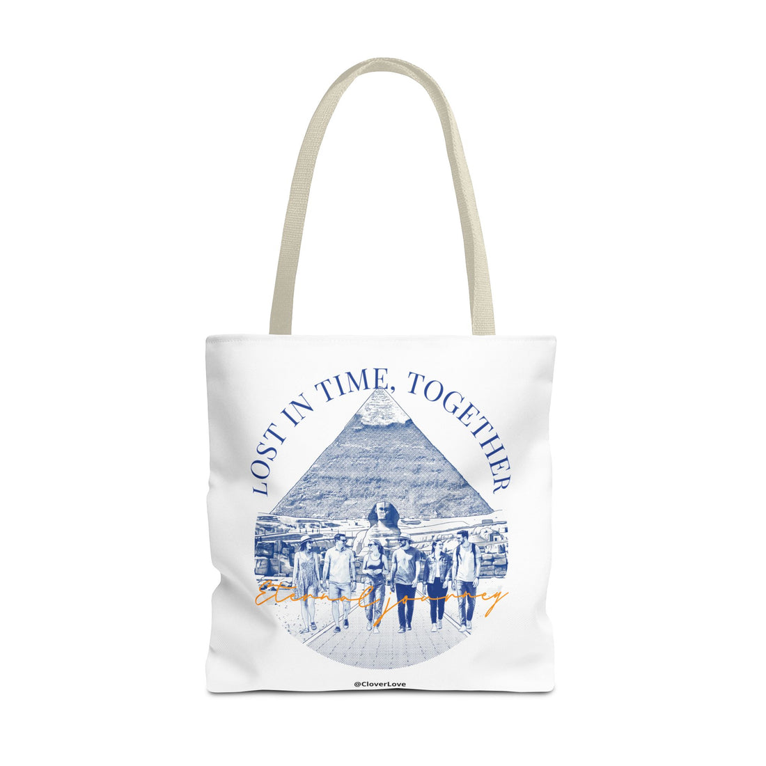 Egypt Pyramid Tote Bag | Vintage Travel Explorer Canvas Bag
