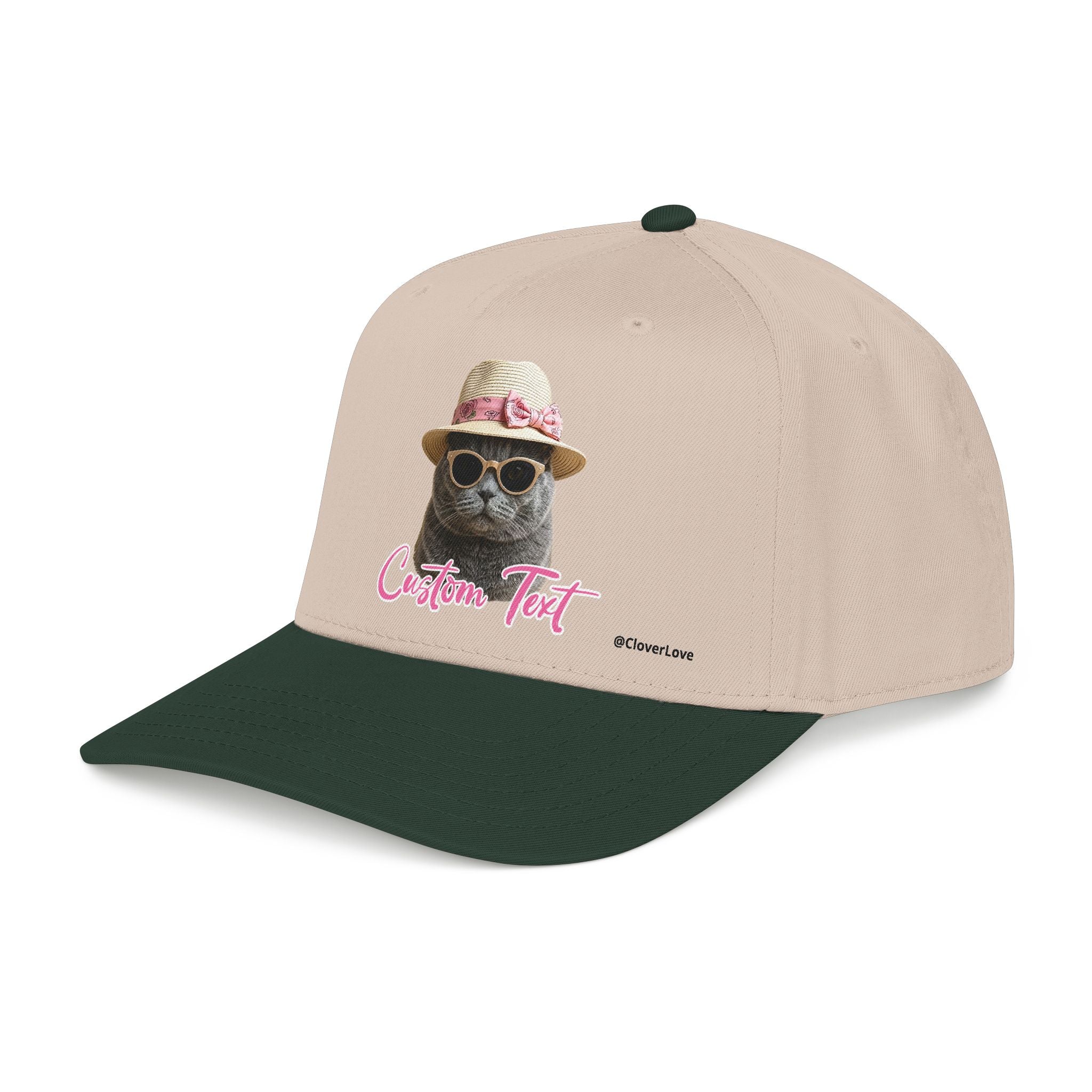 Cute Cat Photo Hat | Personalized Pet Lover Baseball Cap