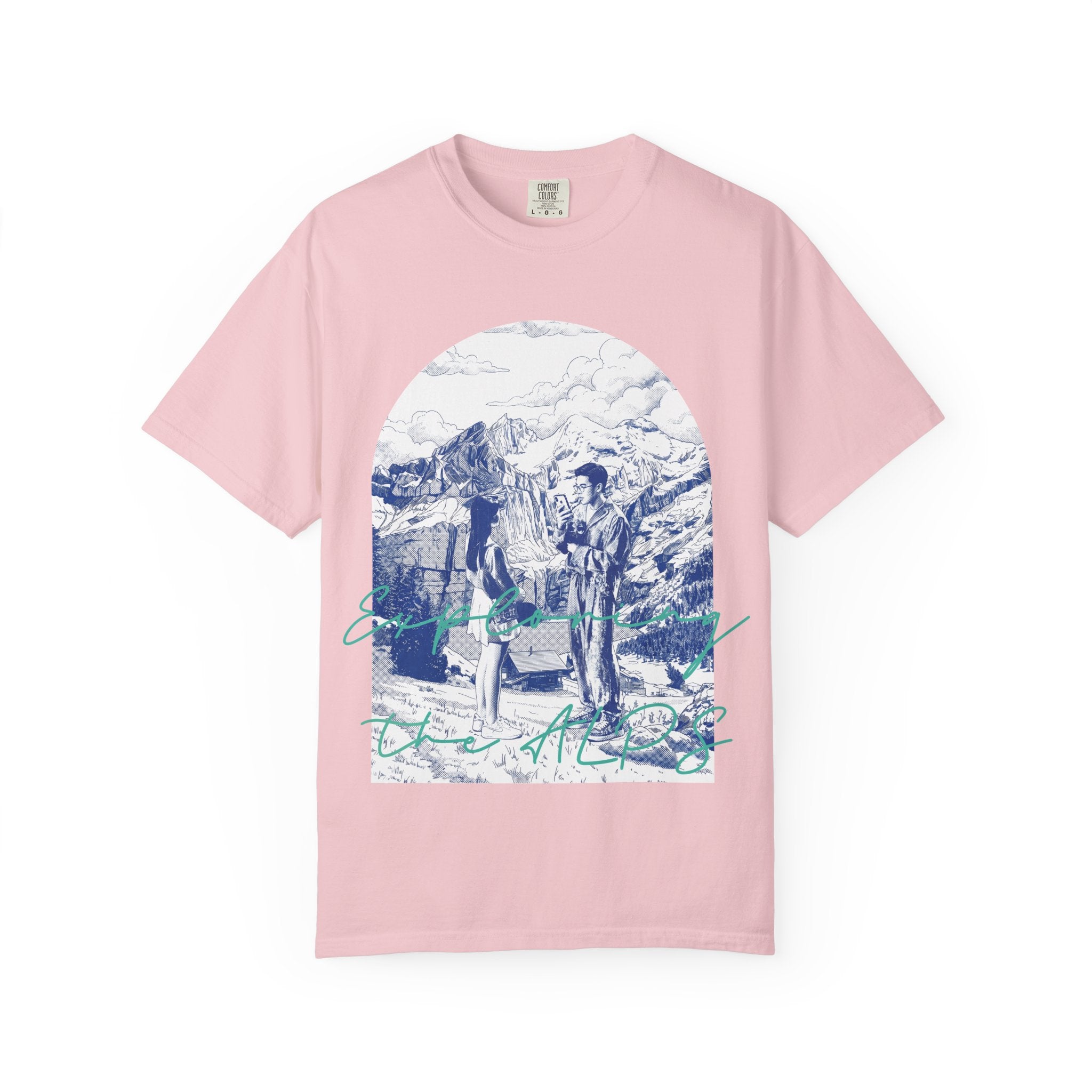 Custom Travel Landmark T-Shirt - Vintage Mountain Adventure Tee, Unique Travel Gift