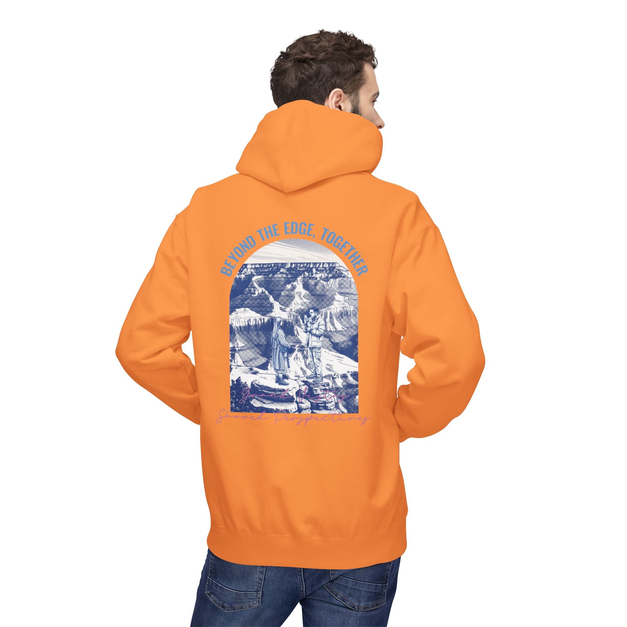 Beyond The Horizon Custom Travel Hoodie, Scenic Landmark Couple Gift