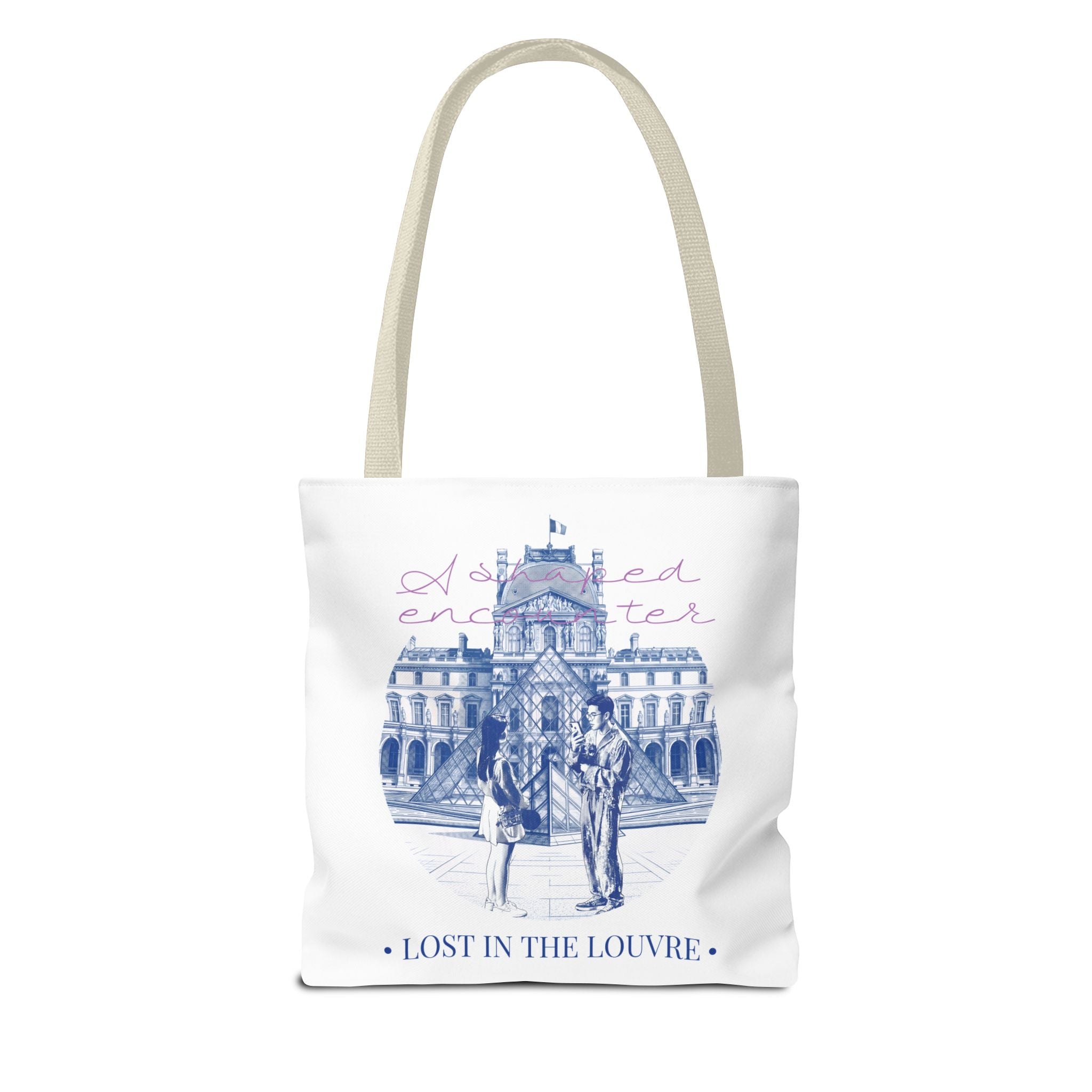 Louvre Paris Tote Bag | Vintage Museum Travel Canvas Bag