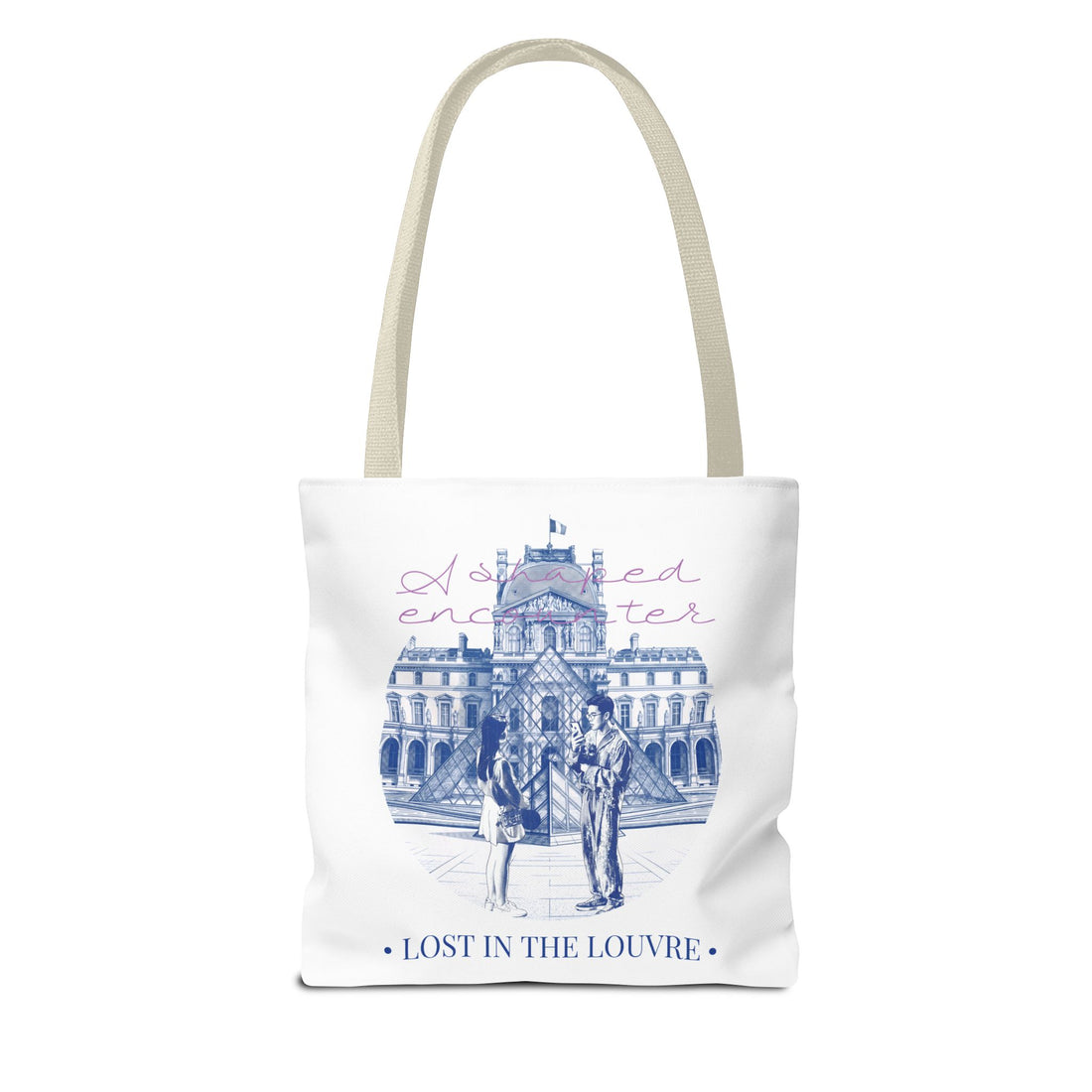 Louvre Paris Tote Bag | Vintage Museum Travel Canvas Bag