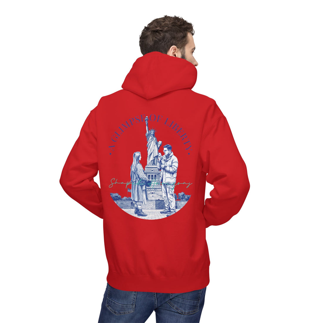 Statue of Liberty Adventure Hoodie | Vintage New York Travel Sweatshirt