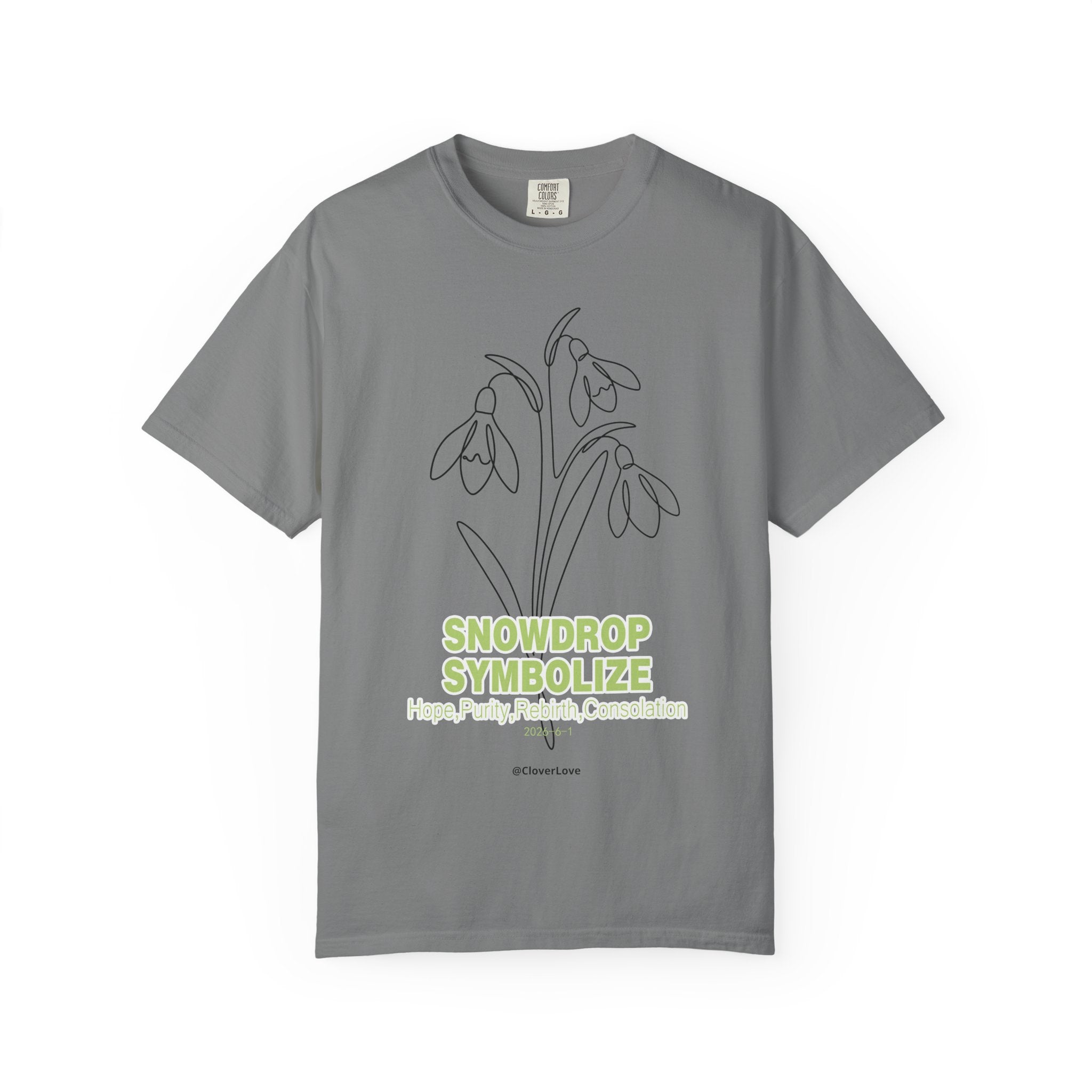 Snowdrop Flower T-Shirt - Botanical Shirt for Flower Lovers