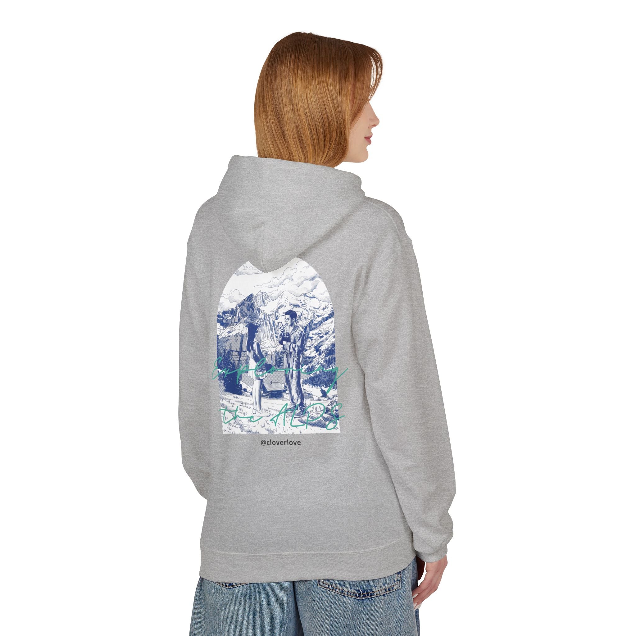 Mountain Travel Hoodie | Abenteuerlandschaft Grafik Pullover