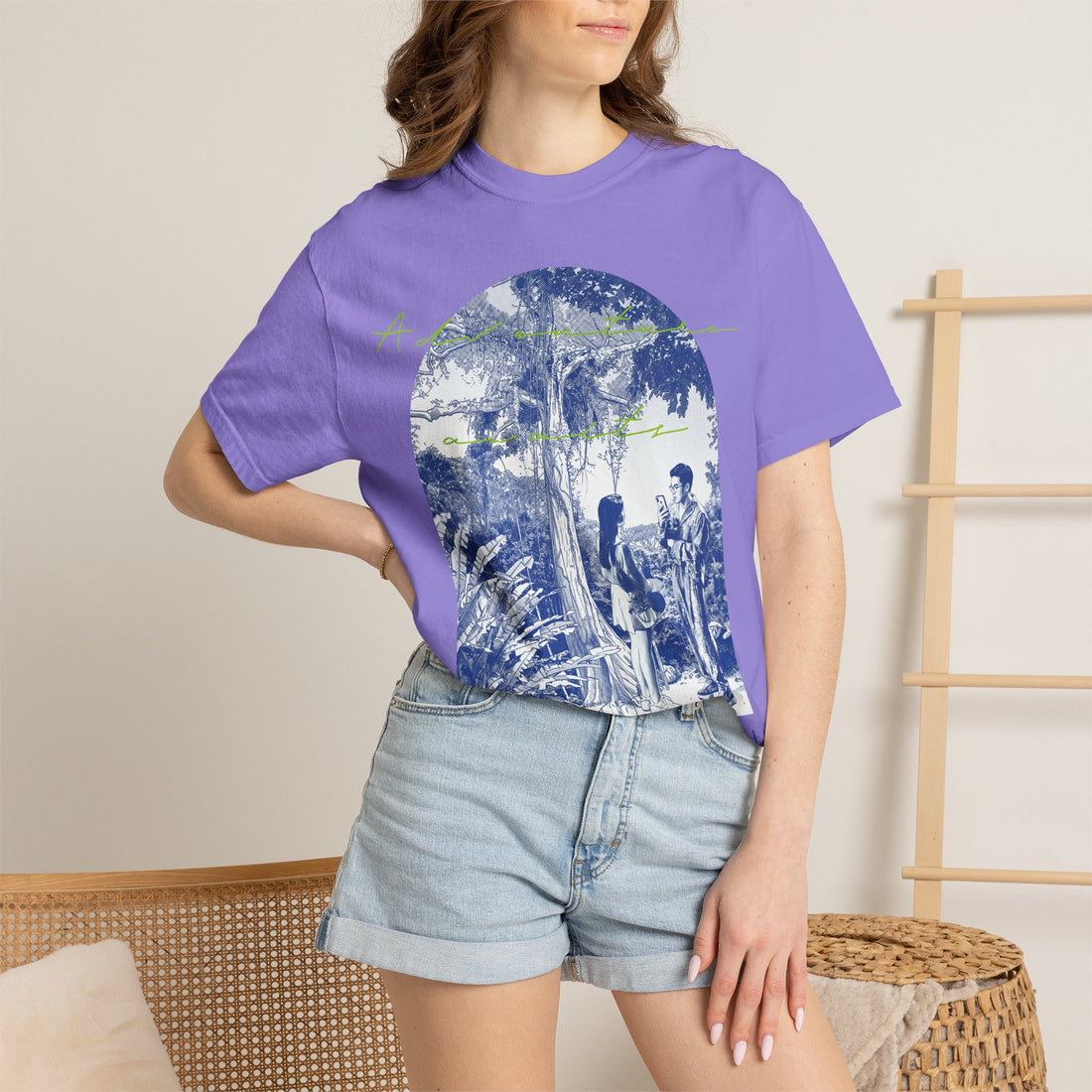 Custom Jungle Adventure Travel T-Shirt - Couple Vacation Gift